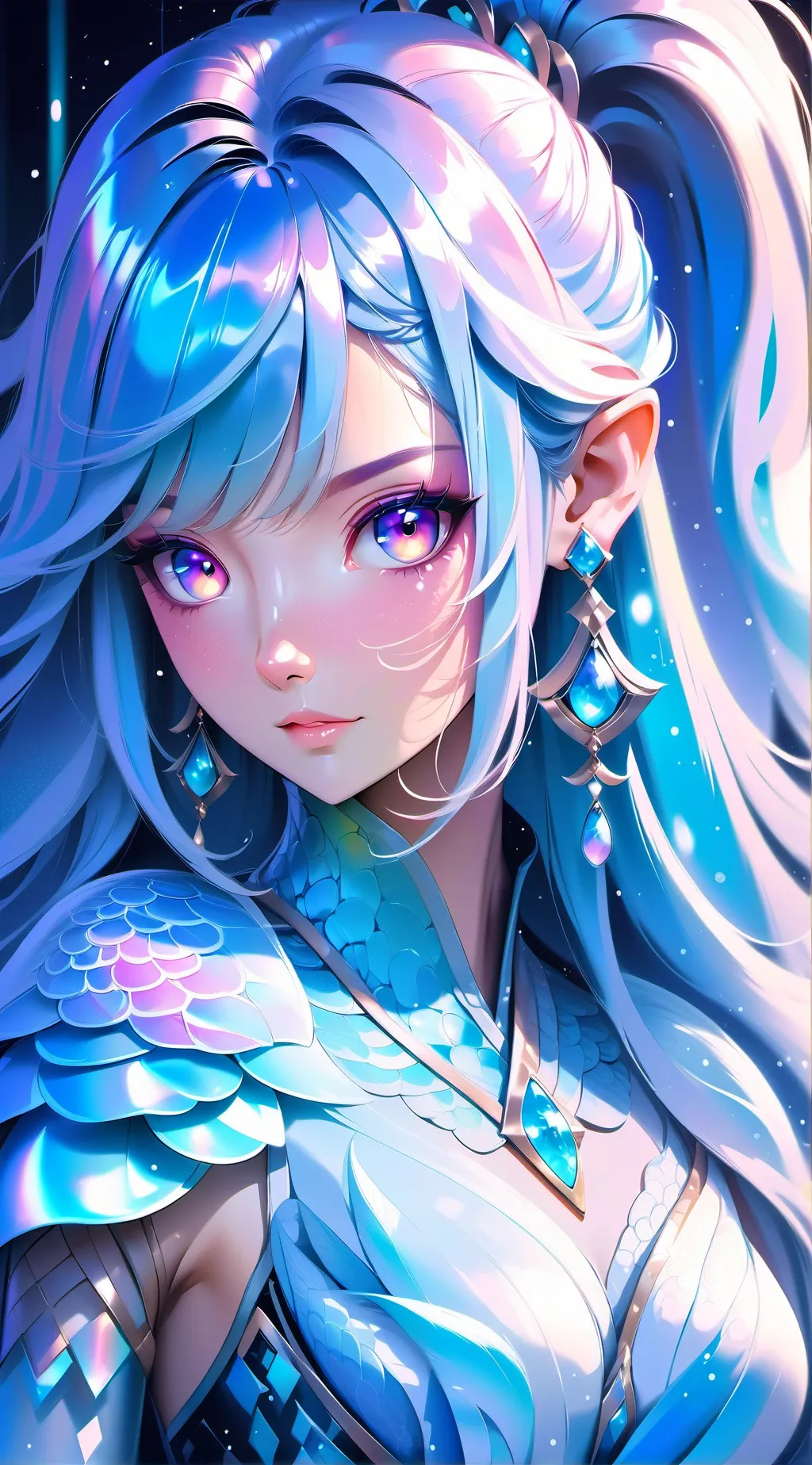 ai character: Sakura blossom background