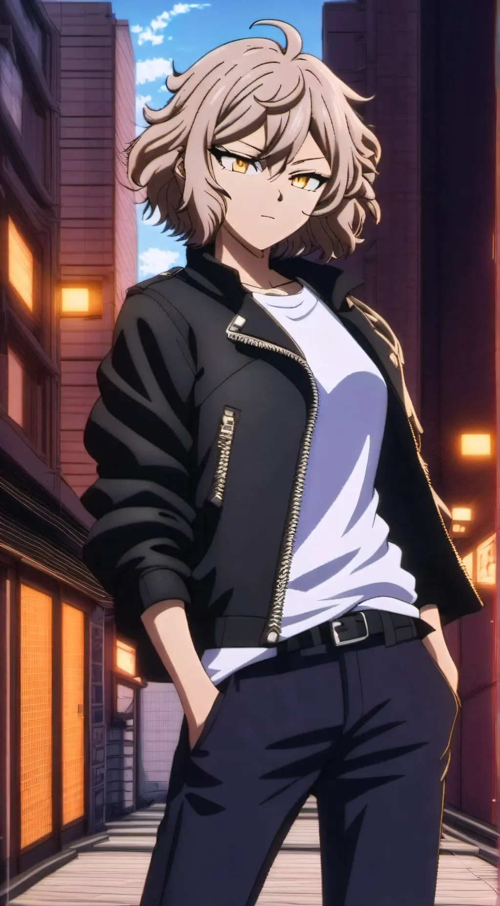 ai character: bakugo  background