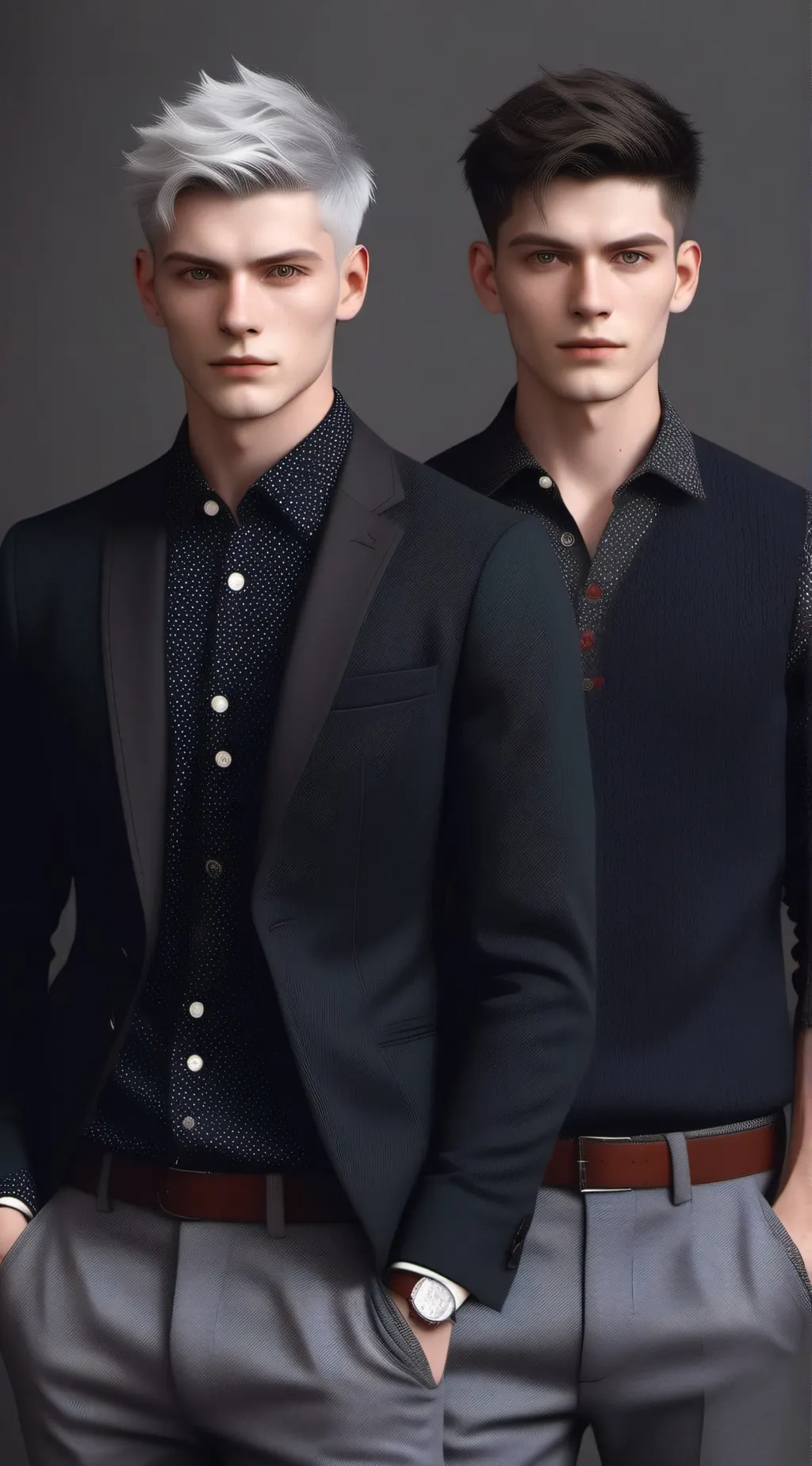 ai character: Shadow and Asher  background