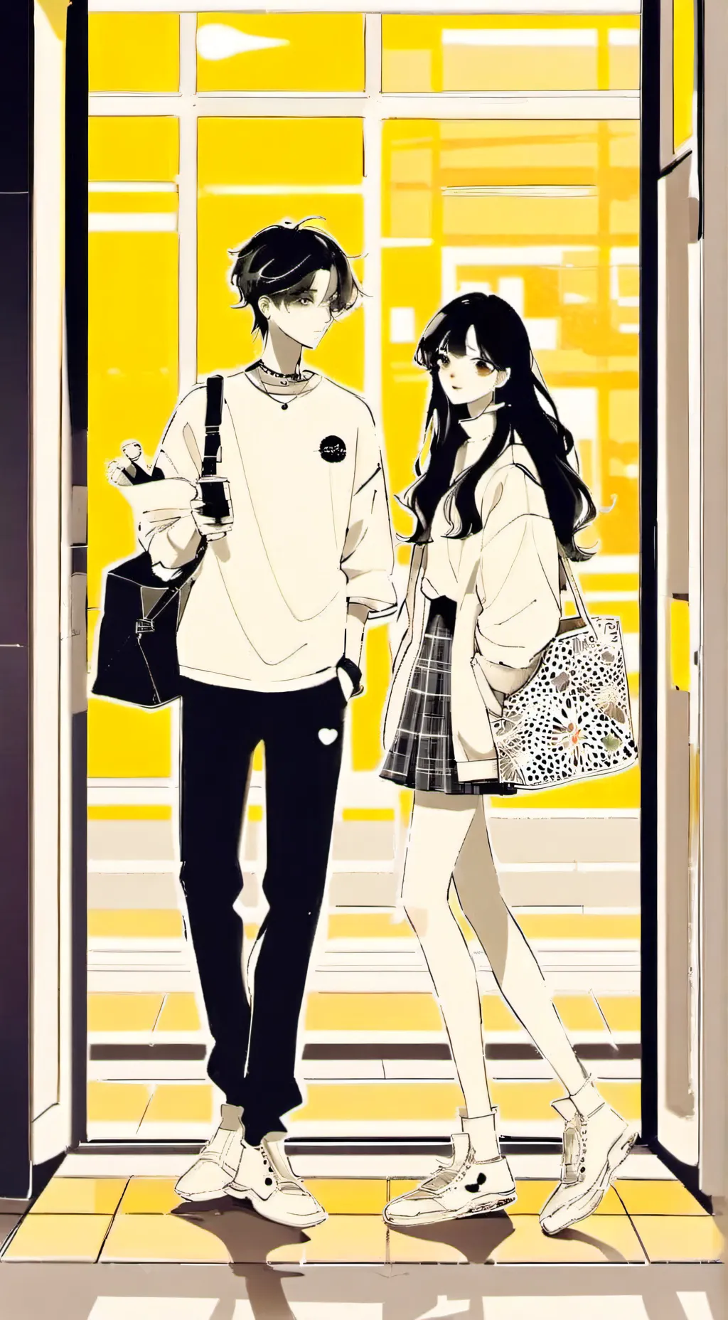 ai character: girl bestfriend background