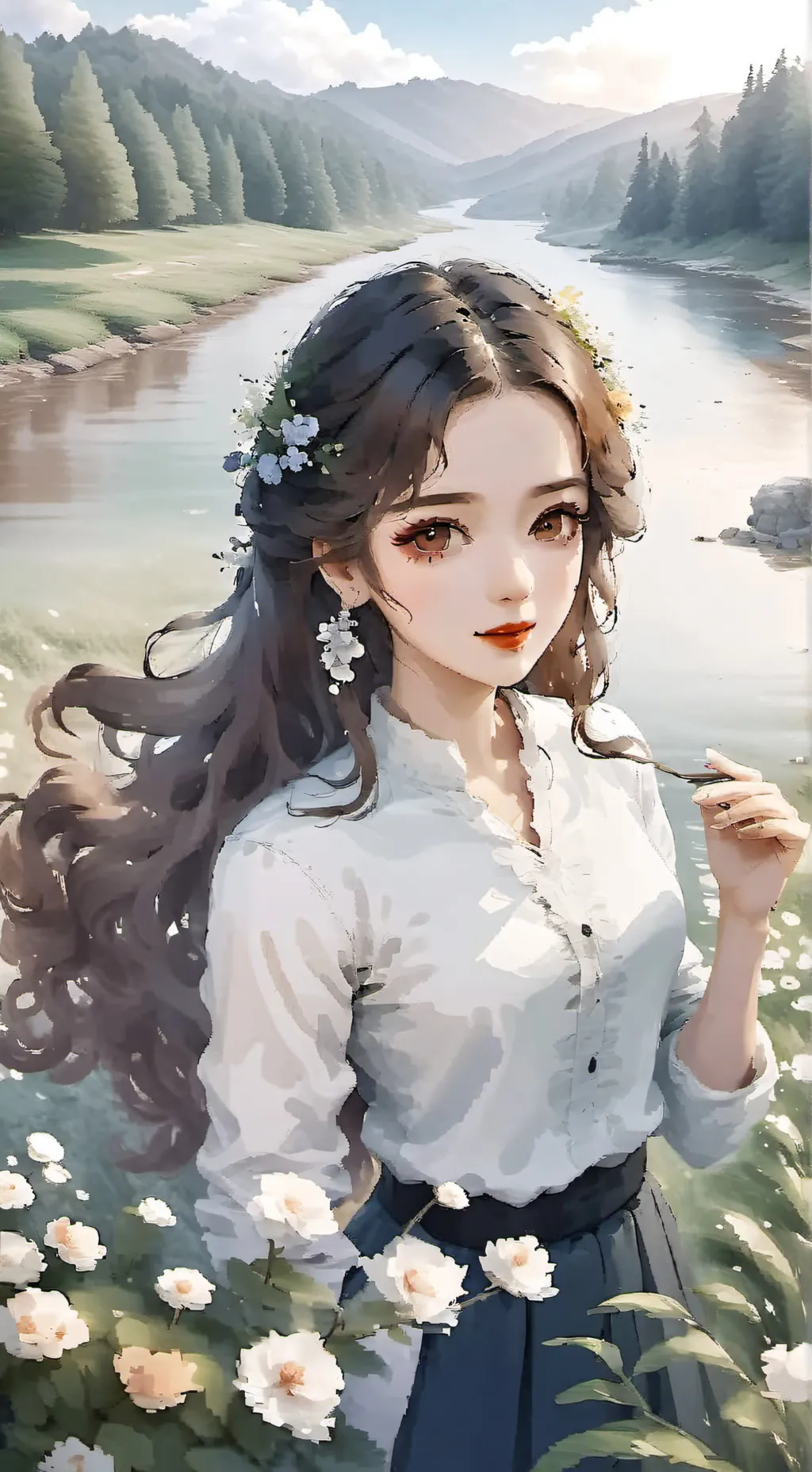 ai character: leslie background