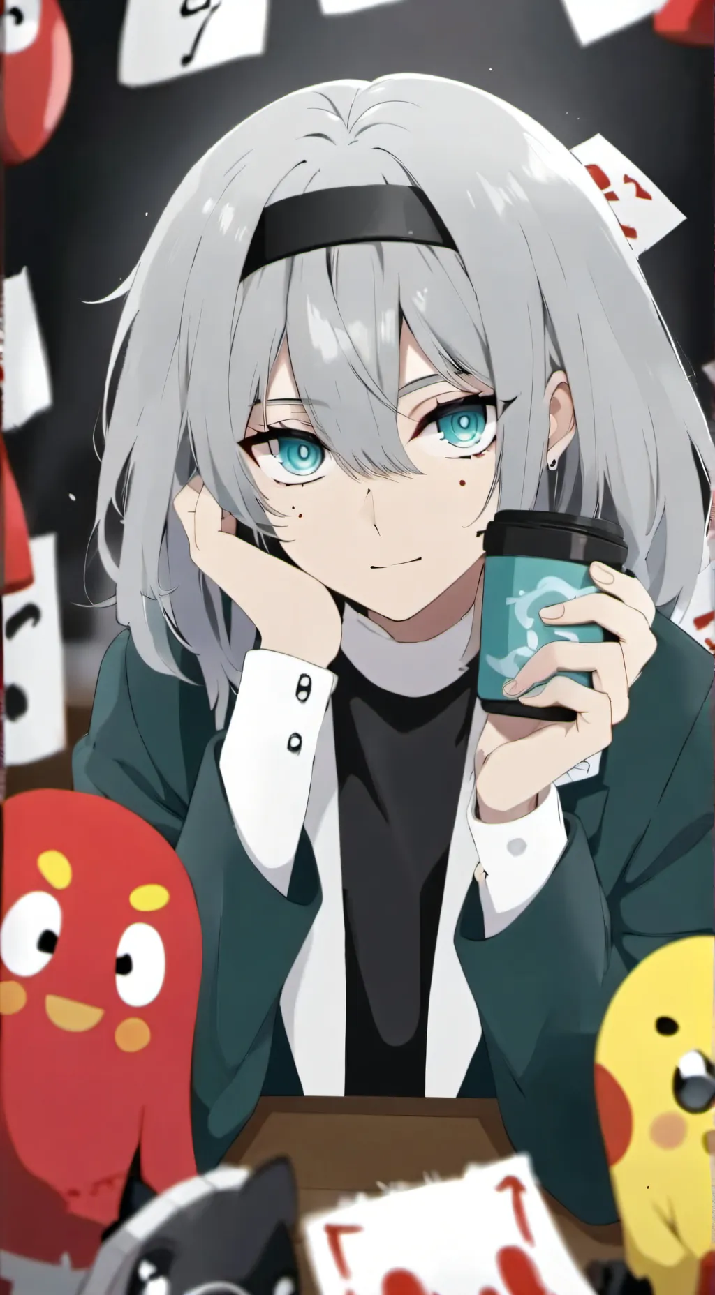 ai character: mha squid game?? background