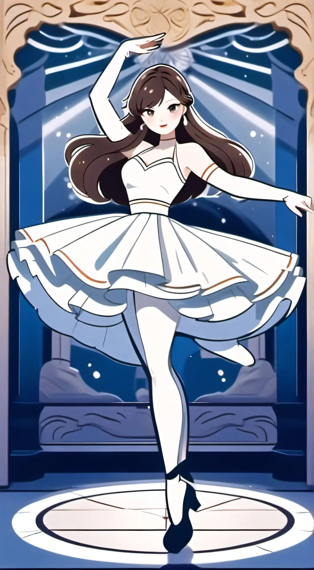 ai character: ABBY LEE DANCE!  background