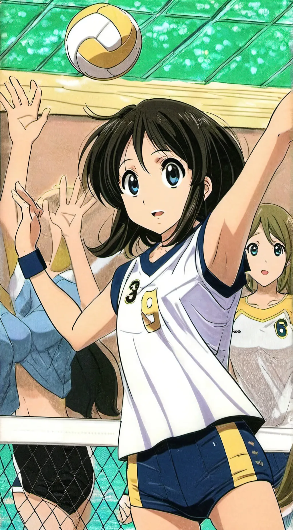 ai character: Volleyball background