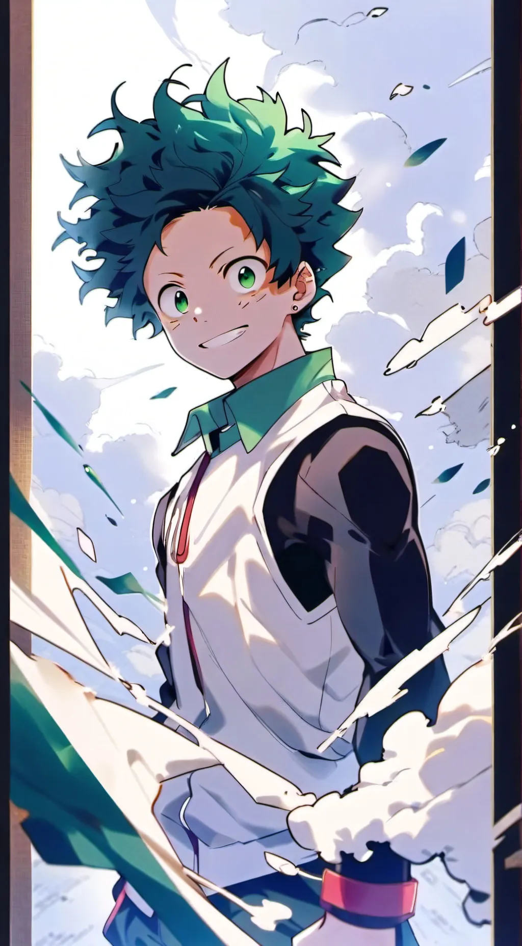 ai character: mha Halloween  background