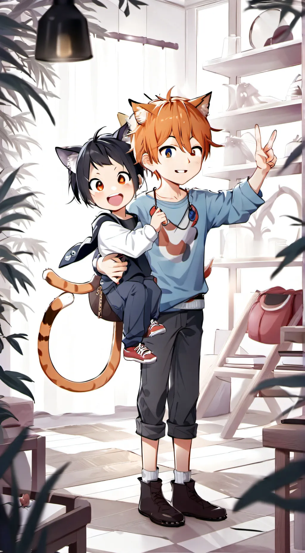 ai character: Jake and Max background