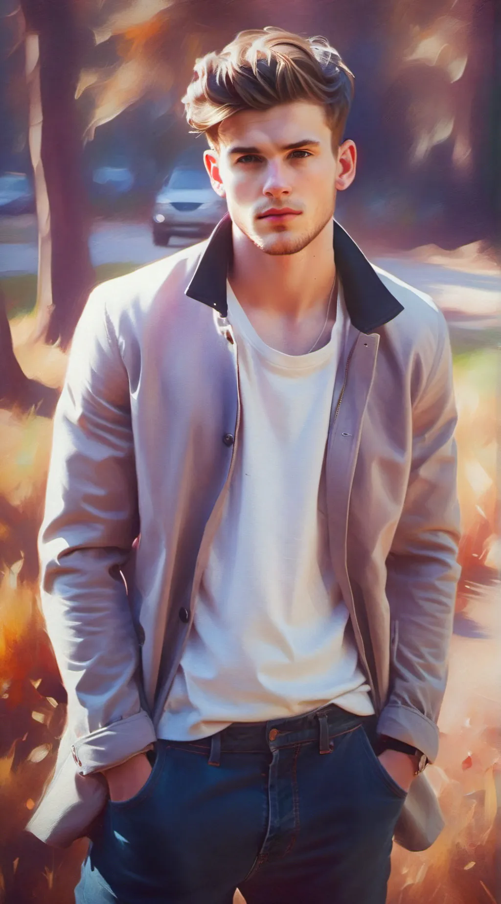 ai character: Mark background