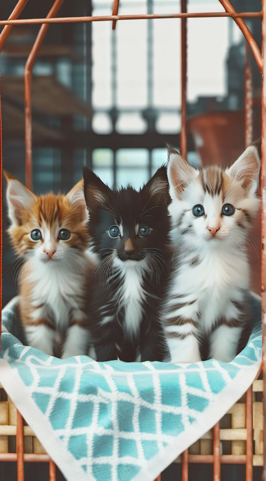 ai character: Baby kittens background