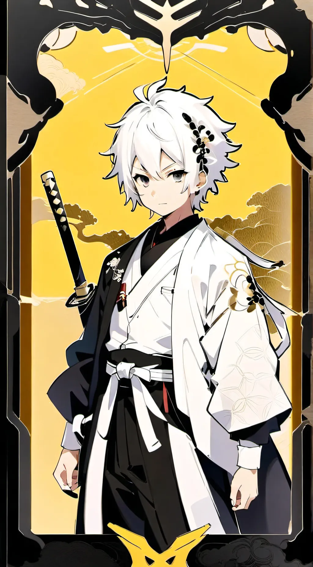 ai character: musashi motor race background