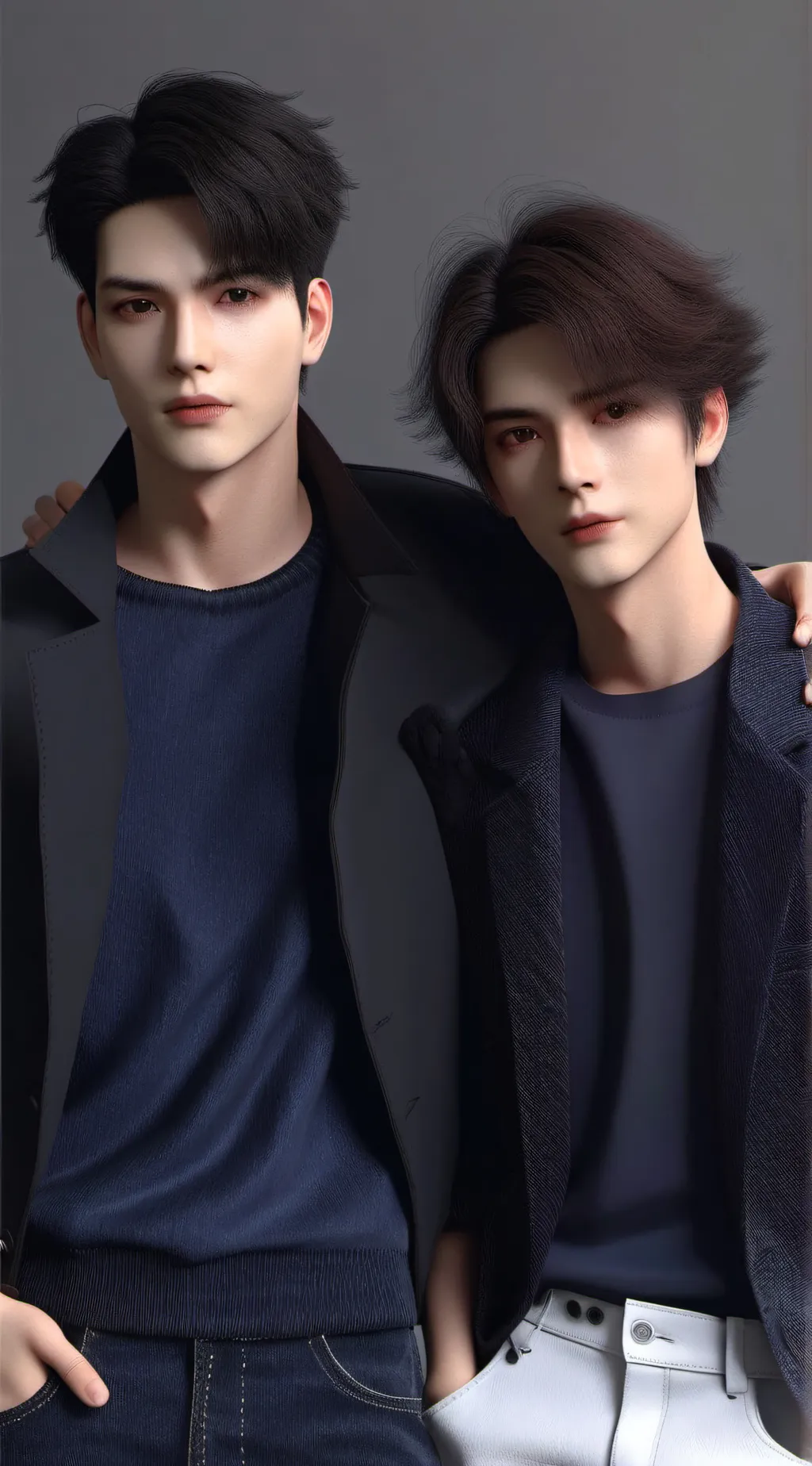 ai character: James and Justin background