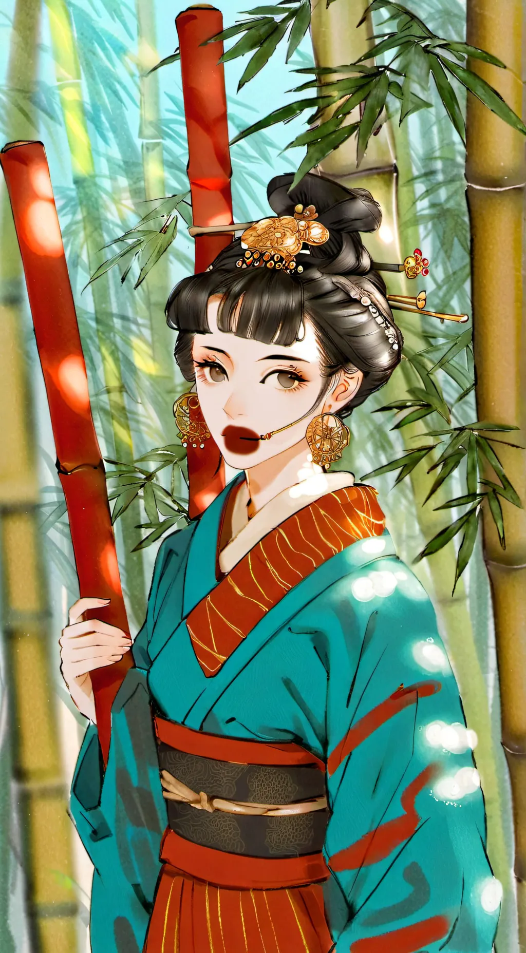 ai character: Demon slayer swap background