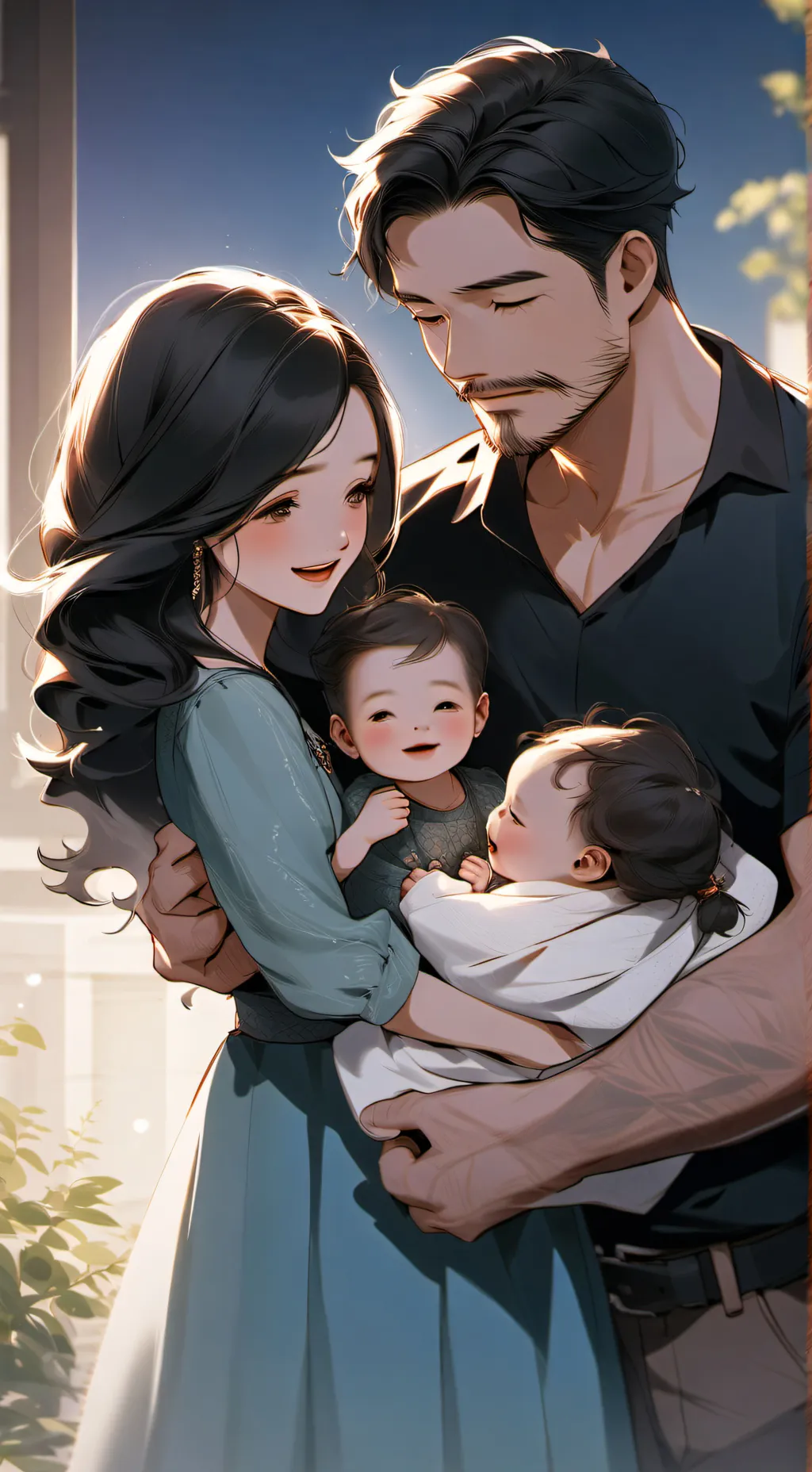 ai character: Leo, Alex, Leia background