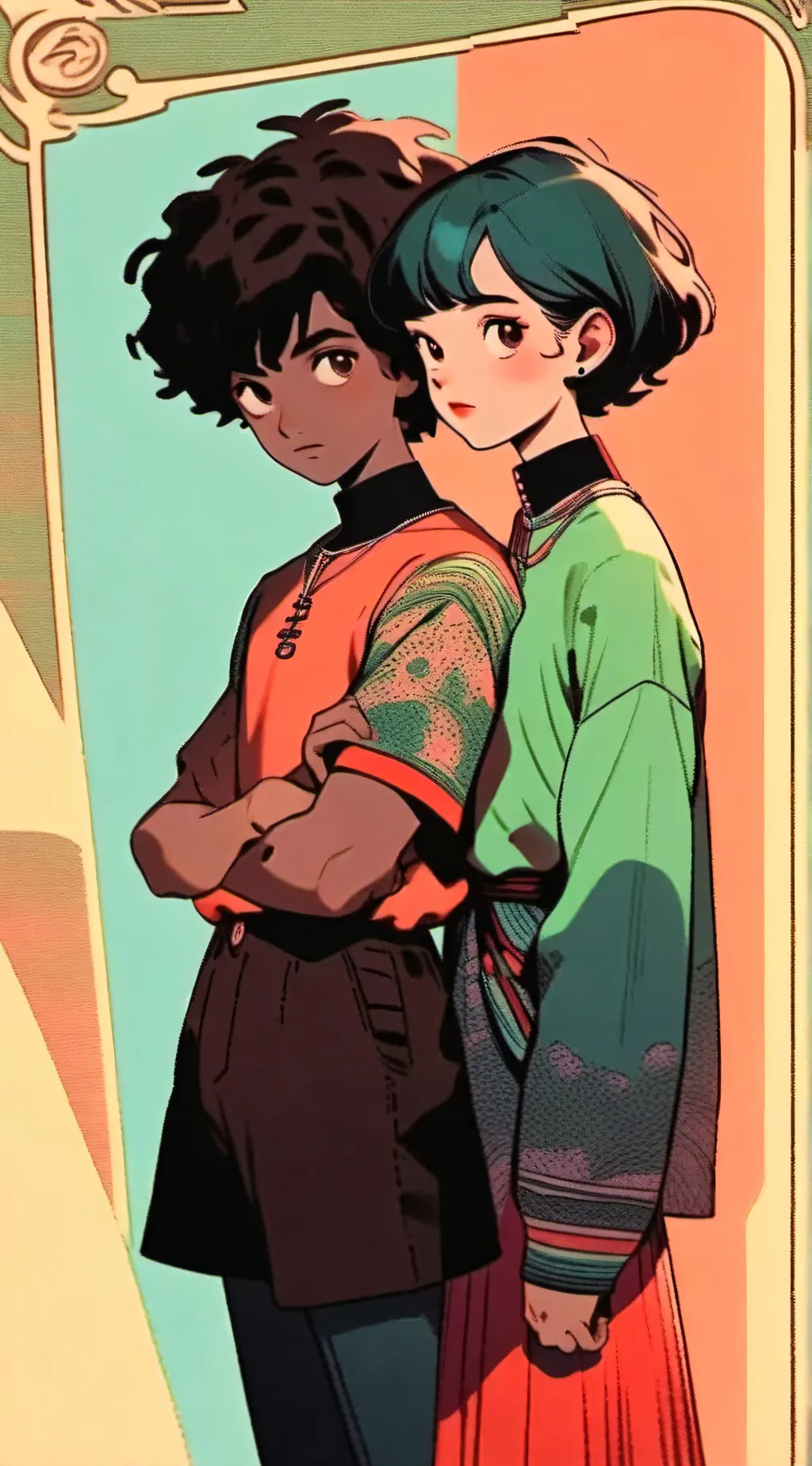 ai character: That's you?😊 background