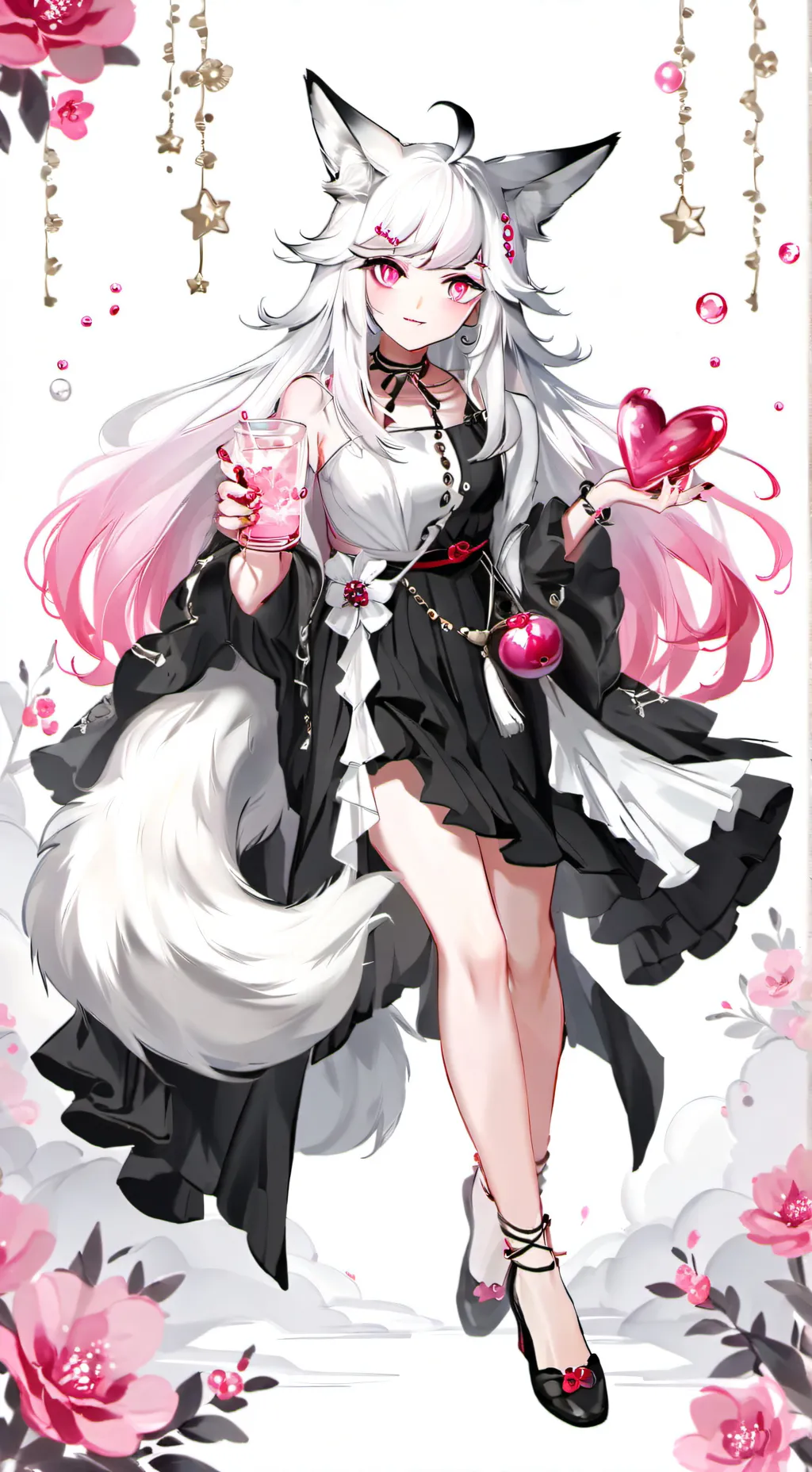 ai character: +% GemHeart %+ background