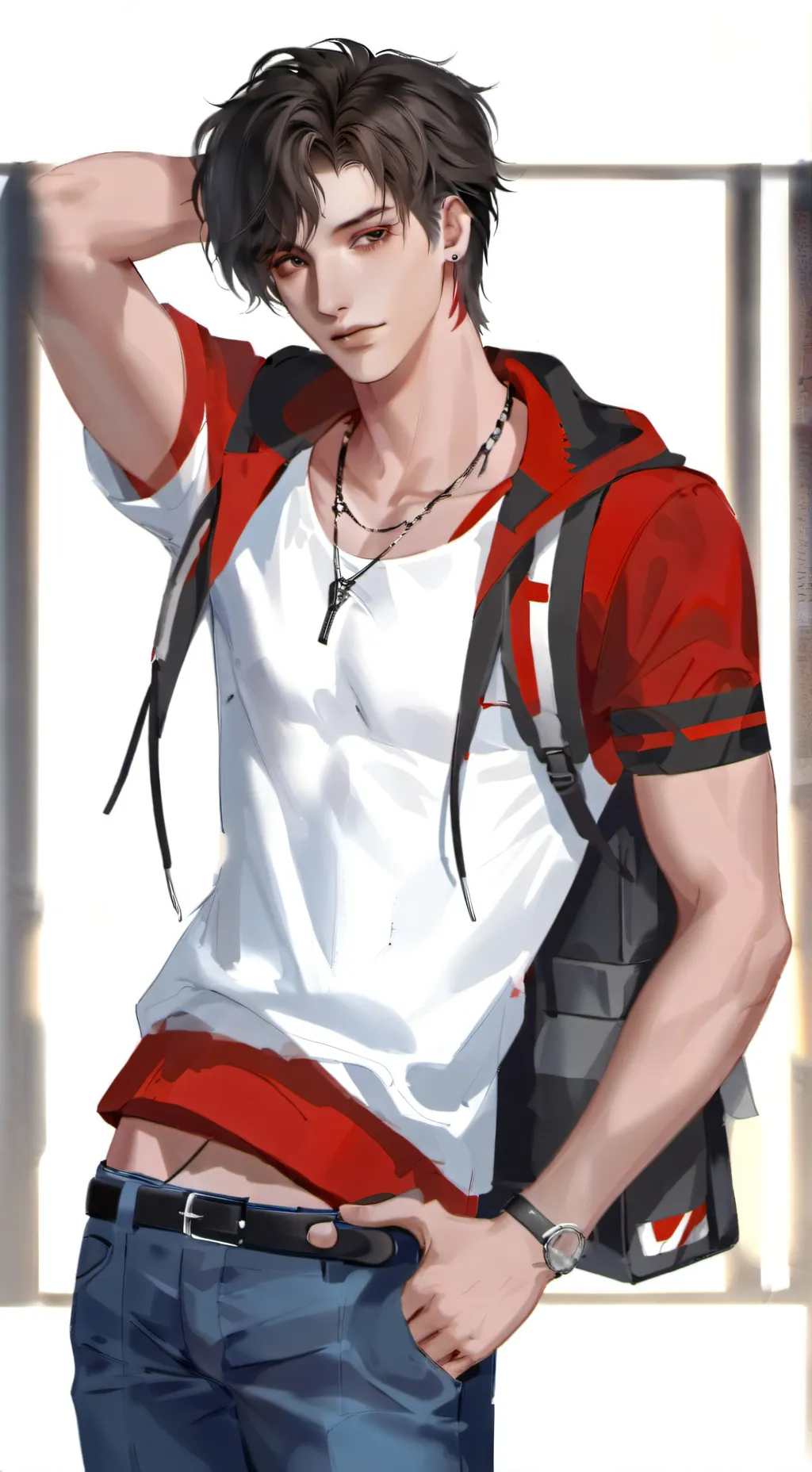 ai character: Evan  background