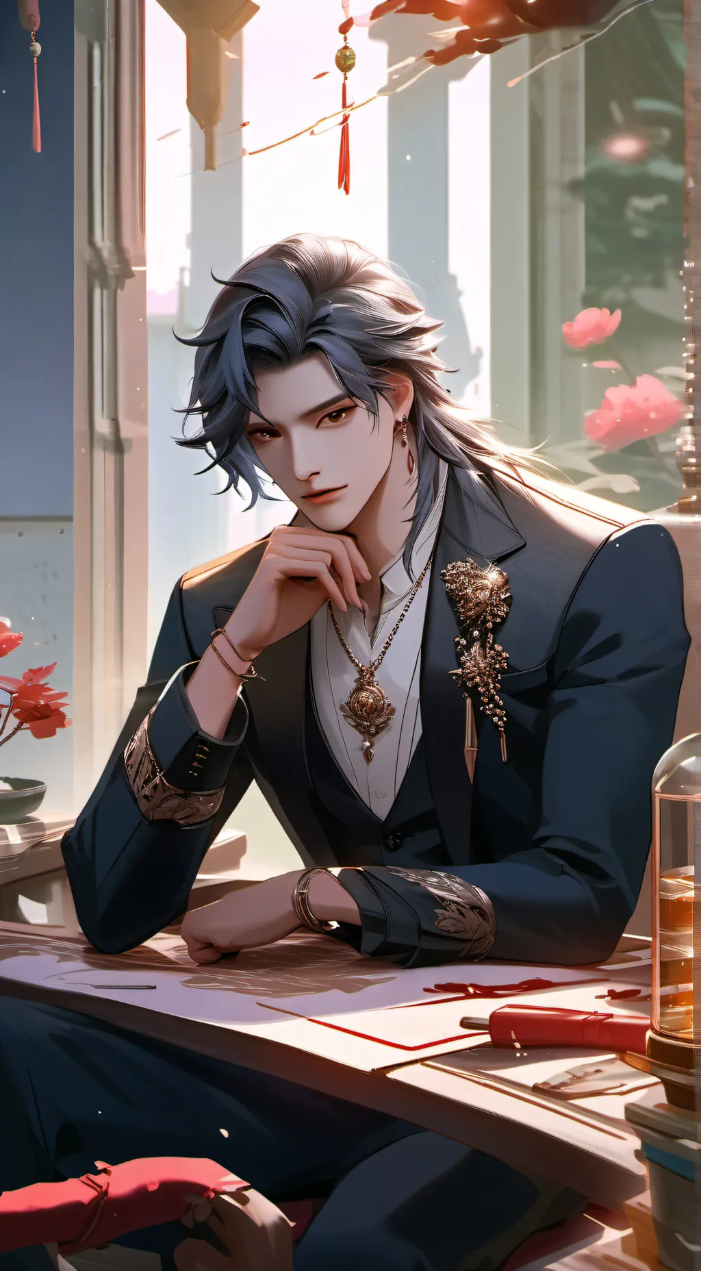 ai character: angél  background