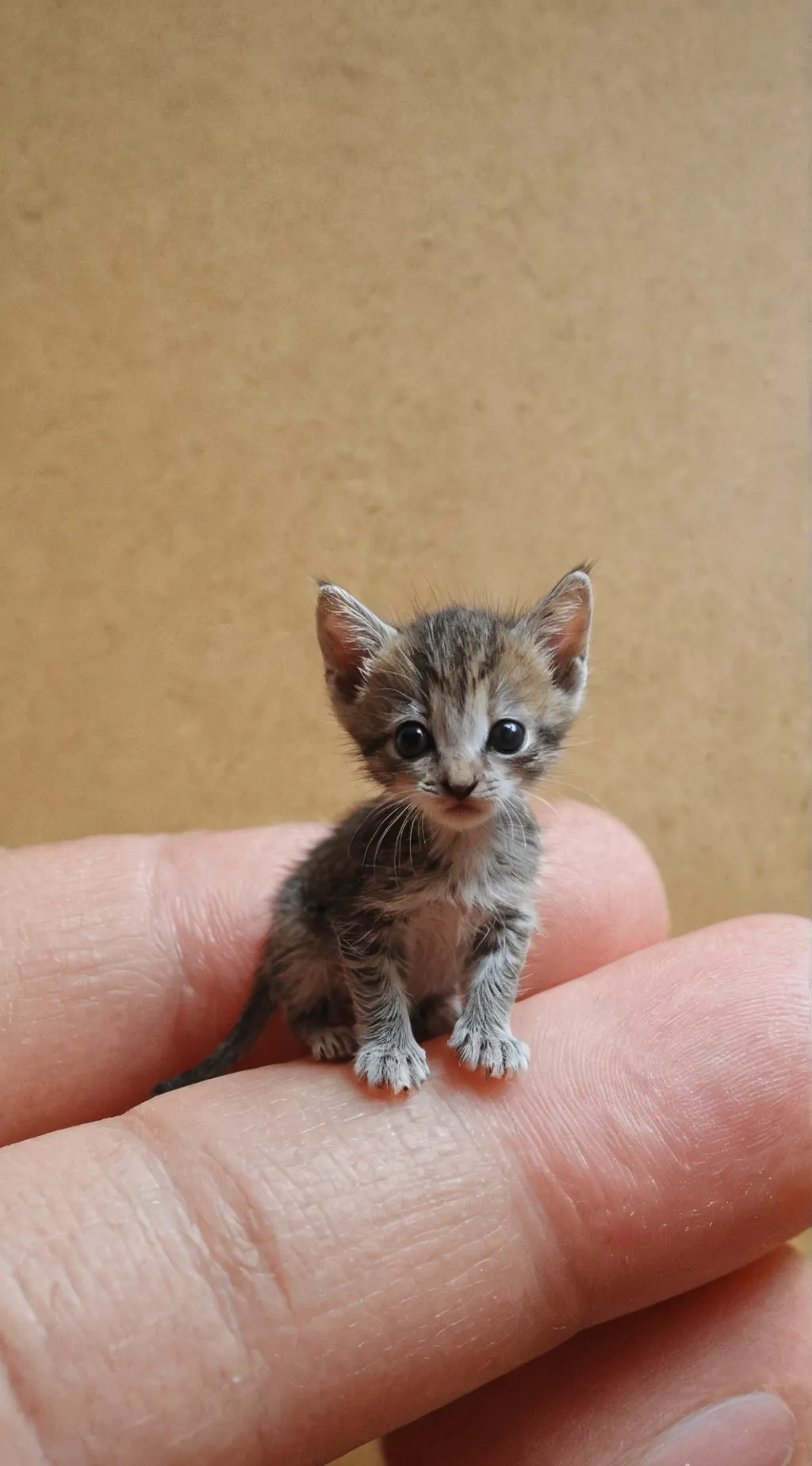 ai character: smallest kitten background