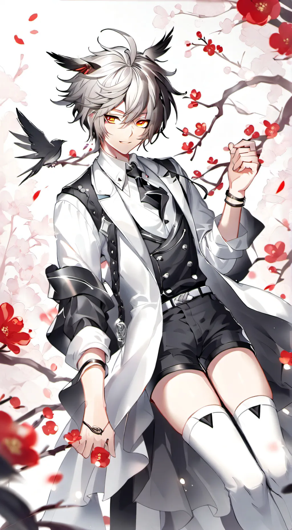 ai character: bière  background