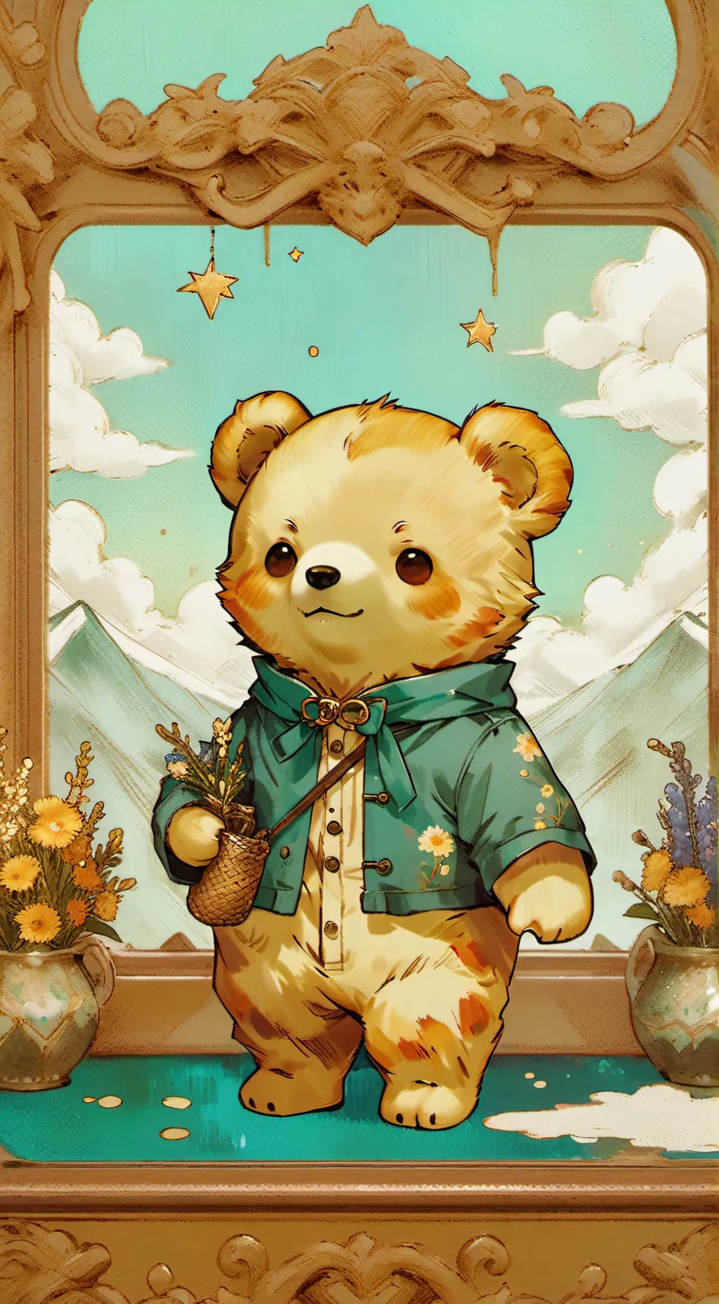 ai character: Osito☆ background