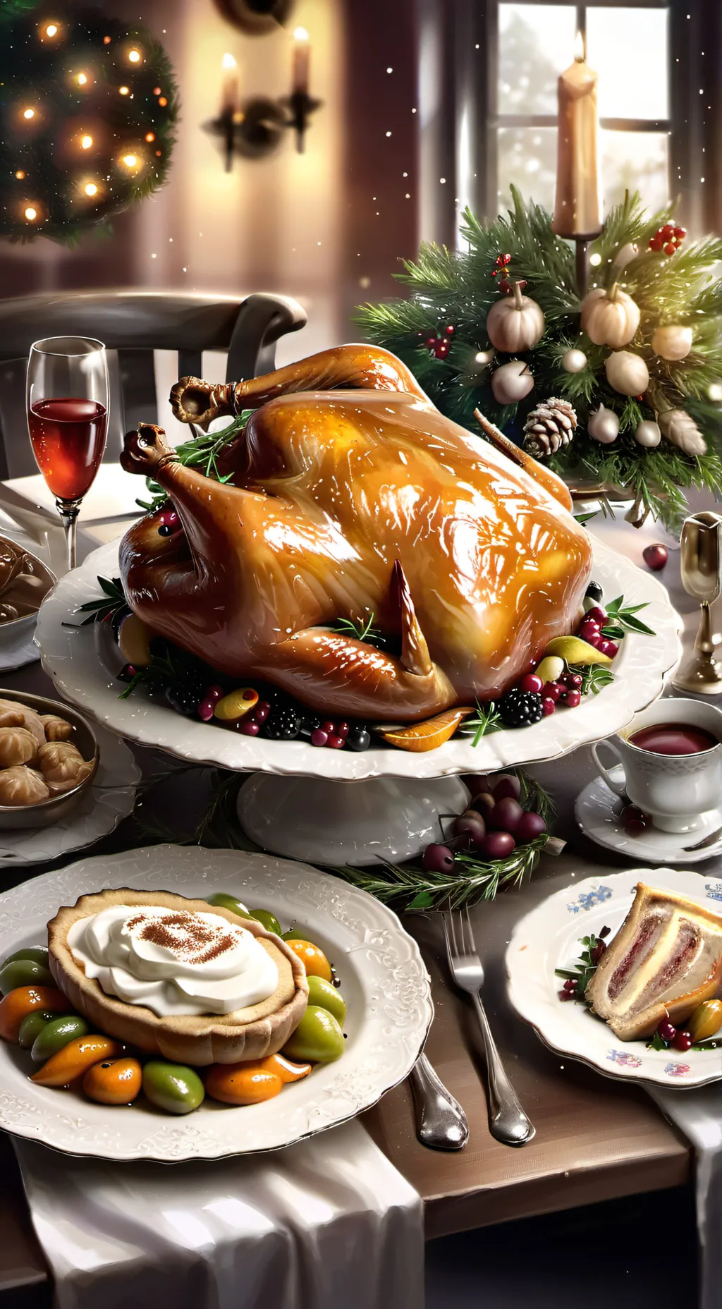 ai character: mha Thanksgiving  background