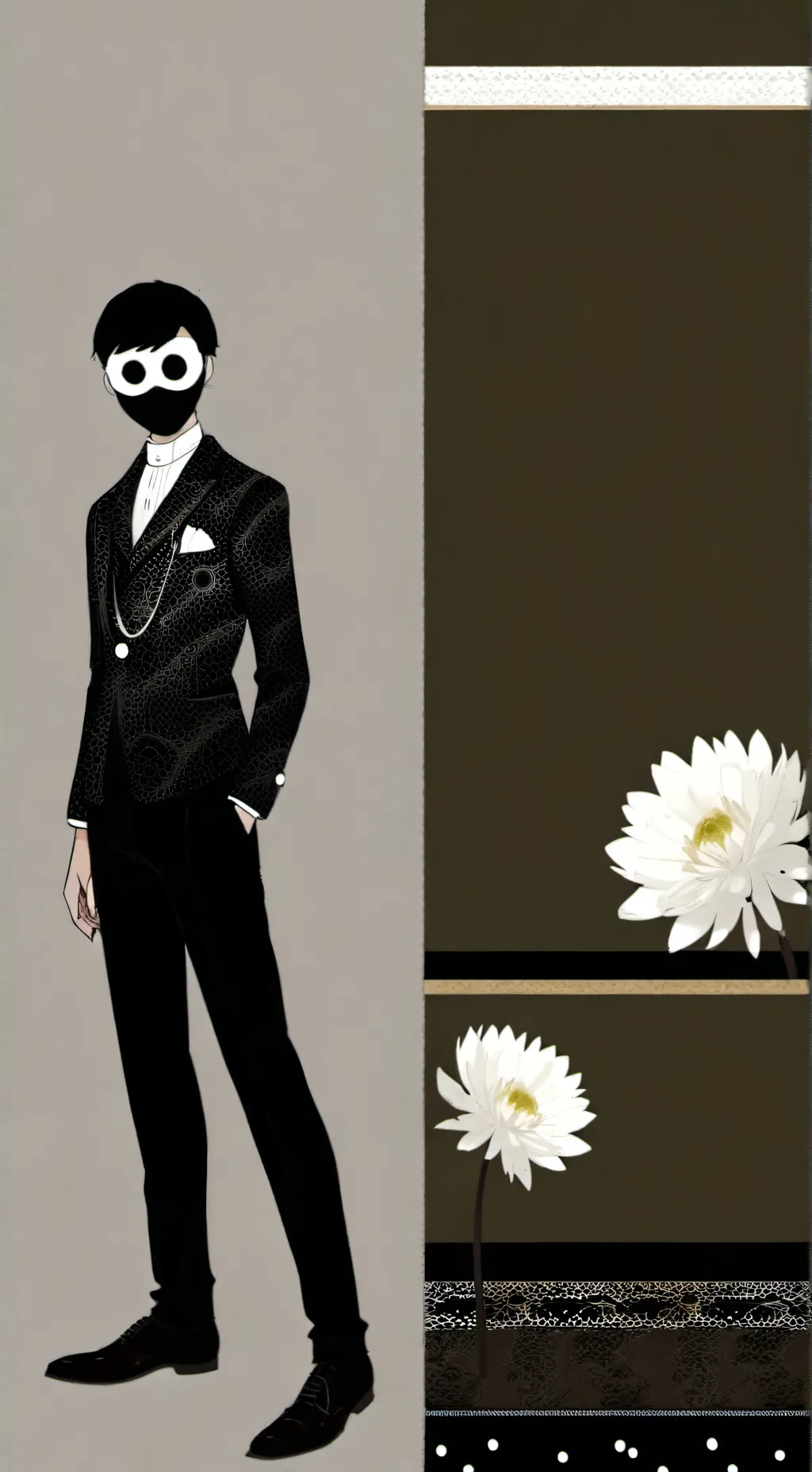 ai character: black sprunki background