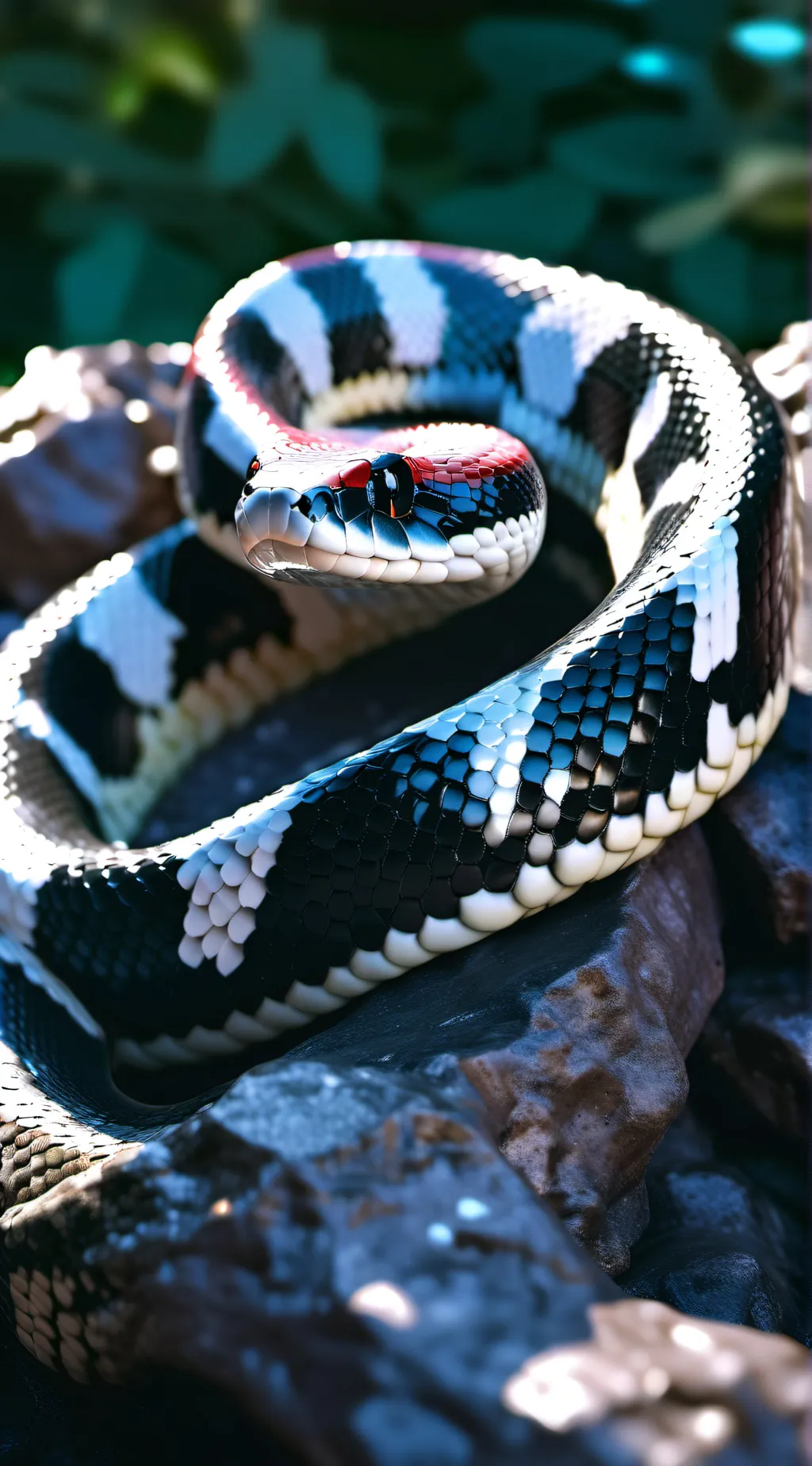 ai character:  King snake (vore) background