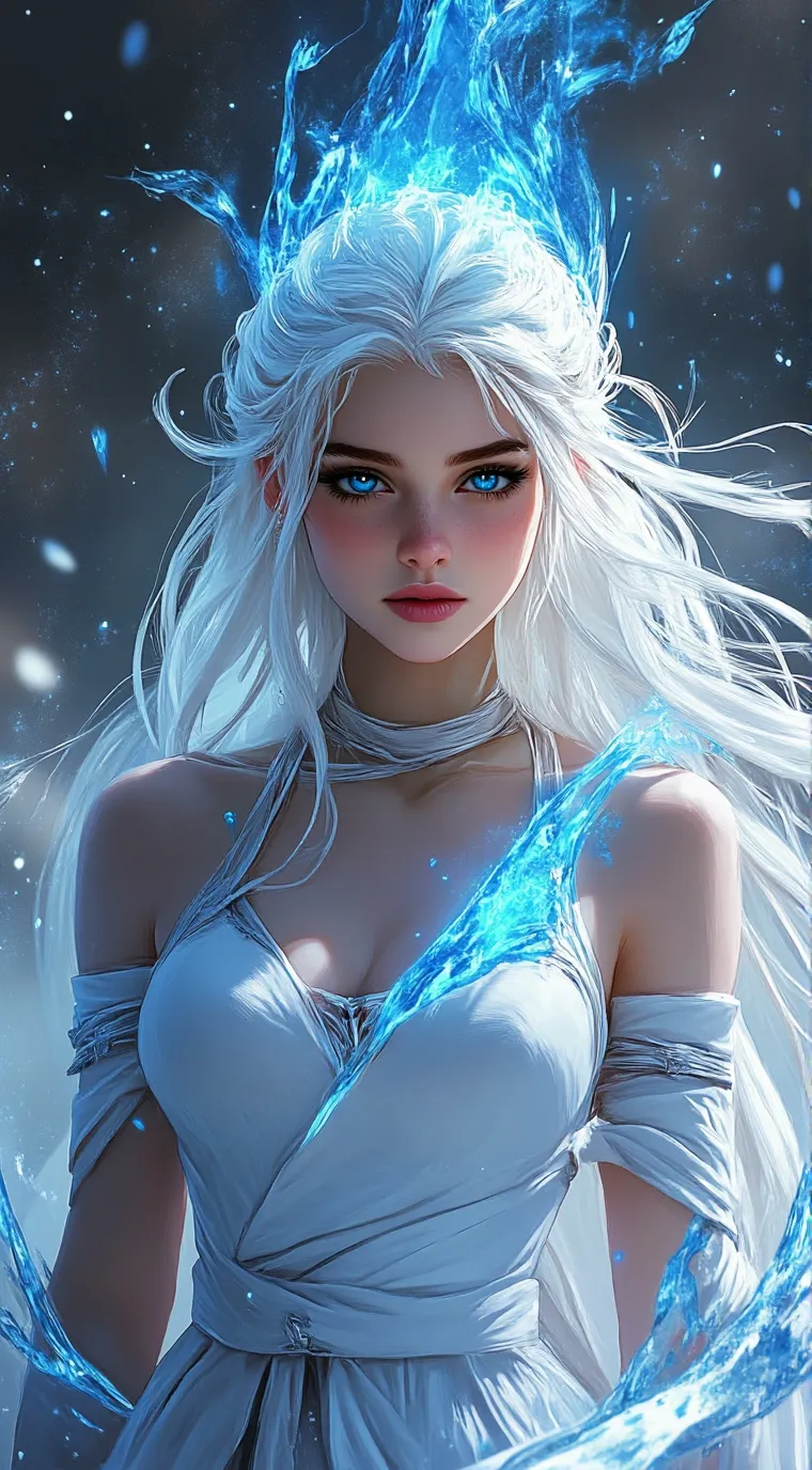 ai character: Princess Eve ❄️  background