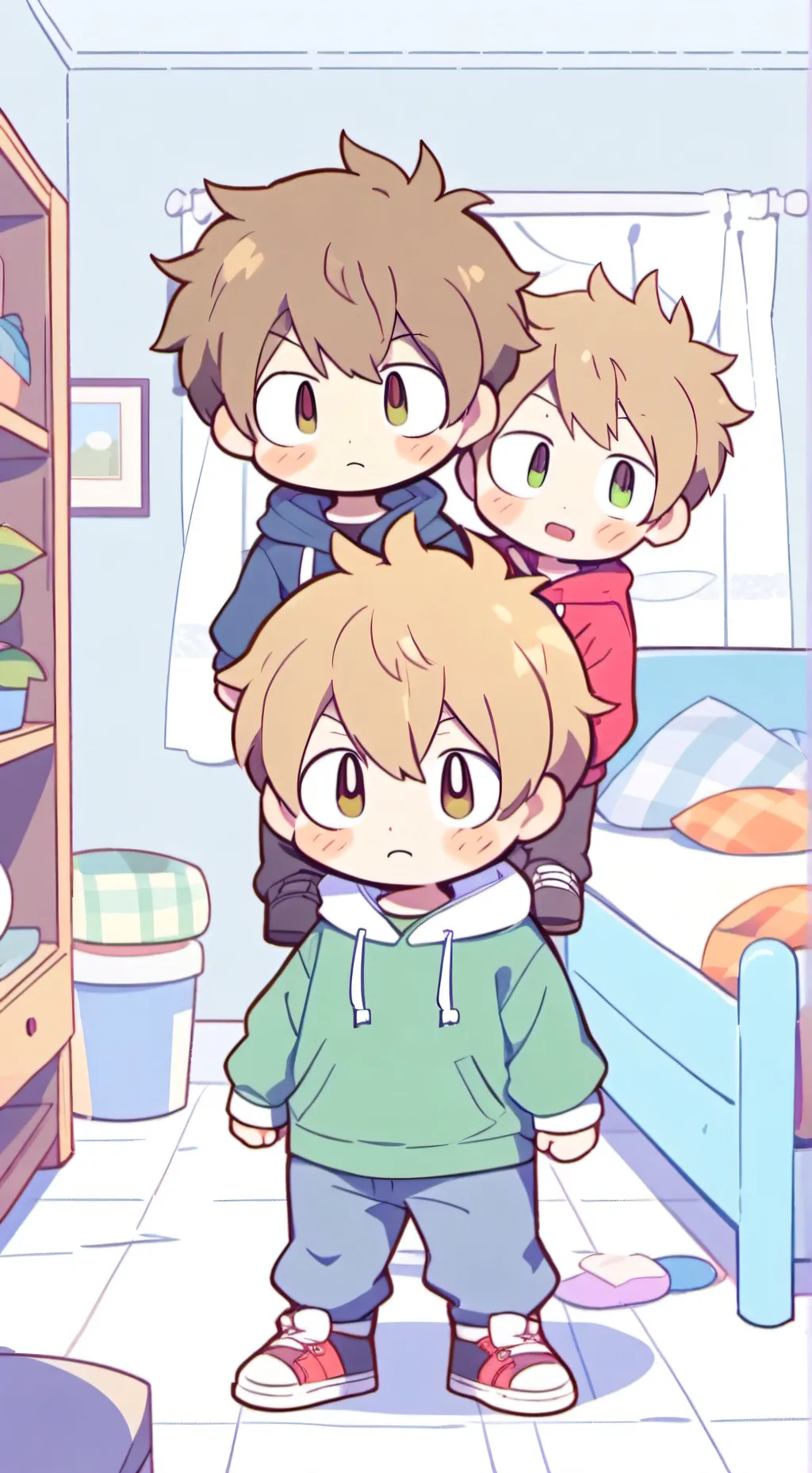ai character: Eddsworld toddler background