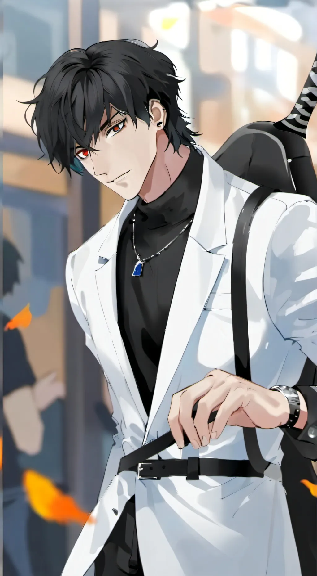 ai character: Muzan  background