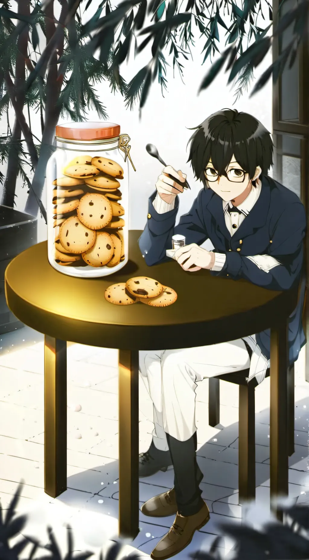 ai character: kny cookie fight background