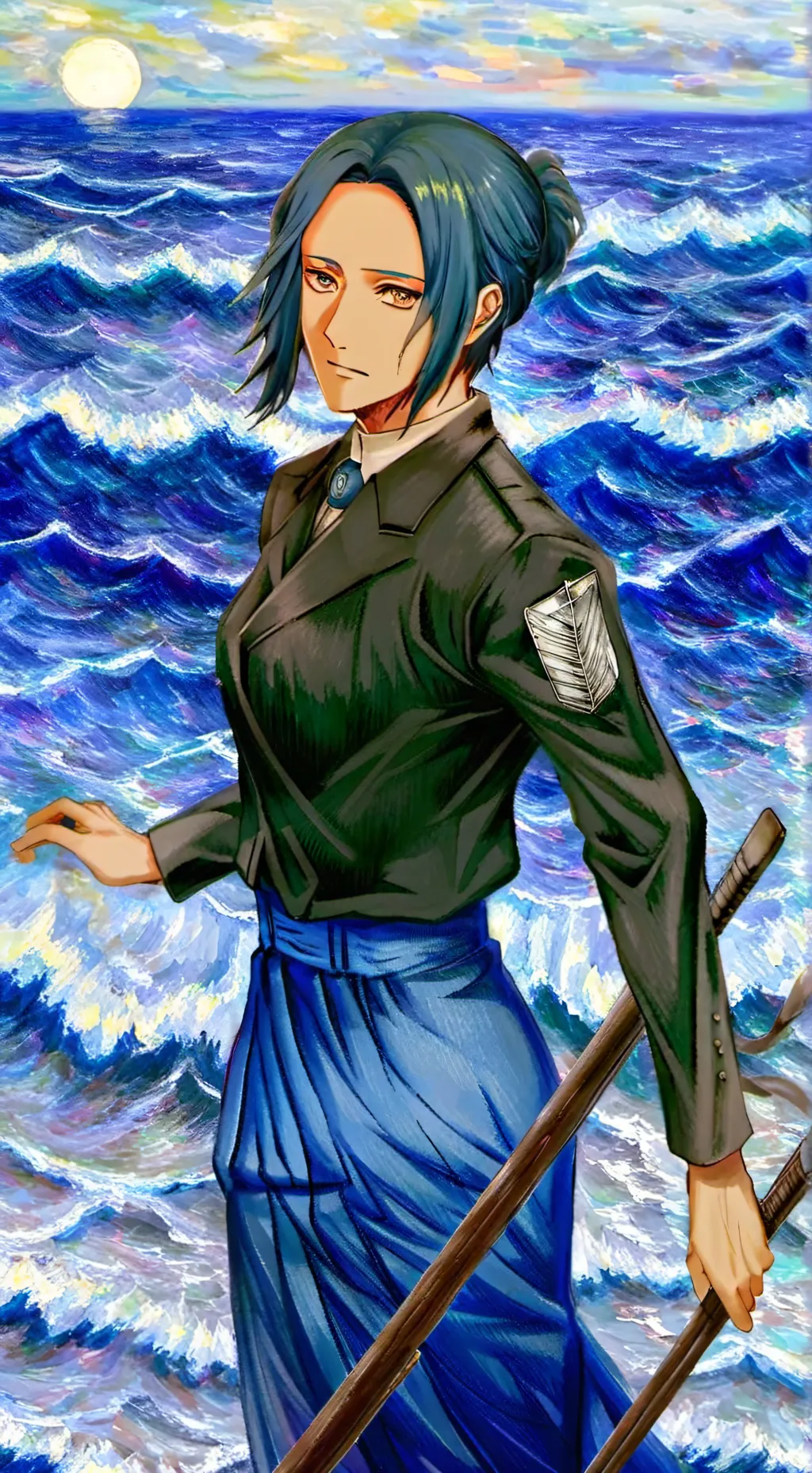 ai character: commander hange background