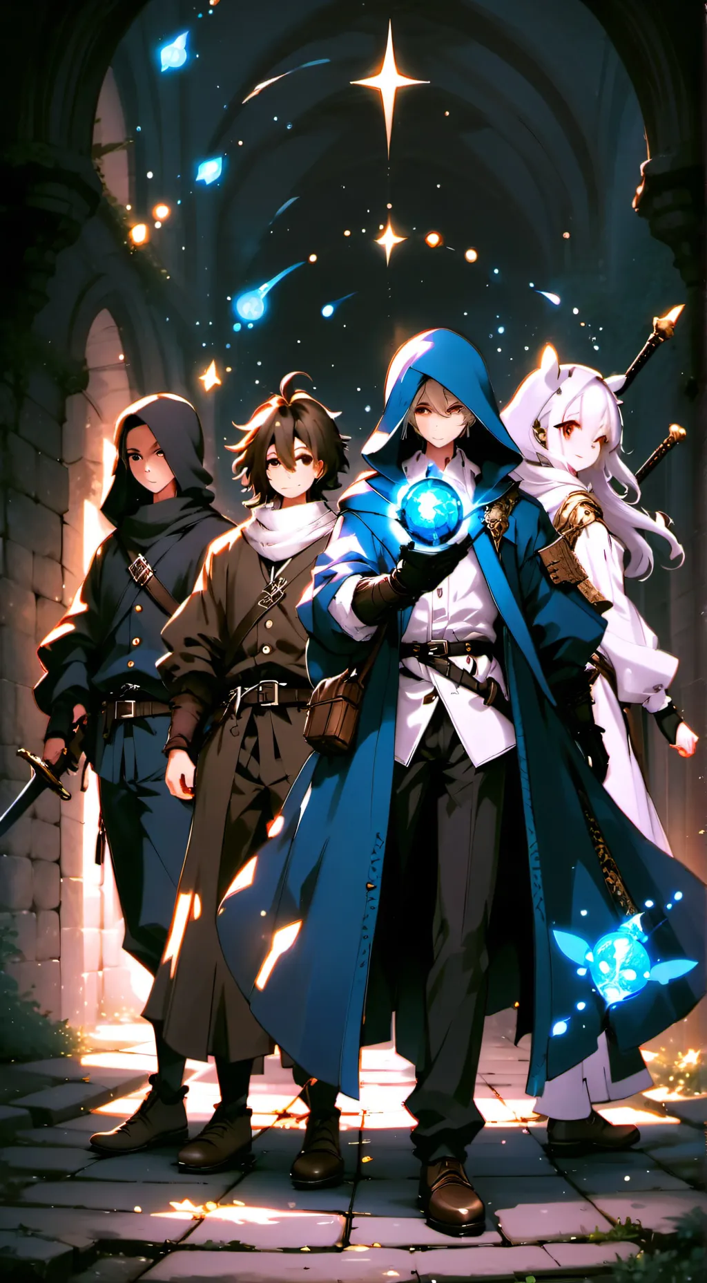 ai character: Destined adventure background