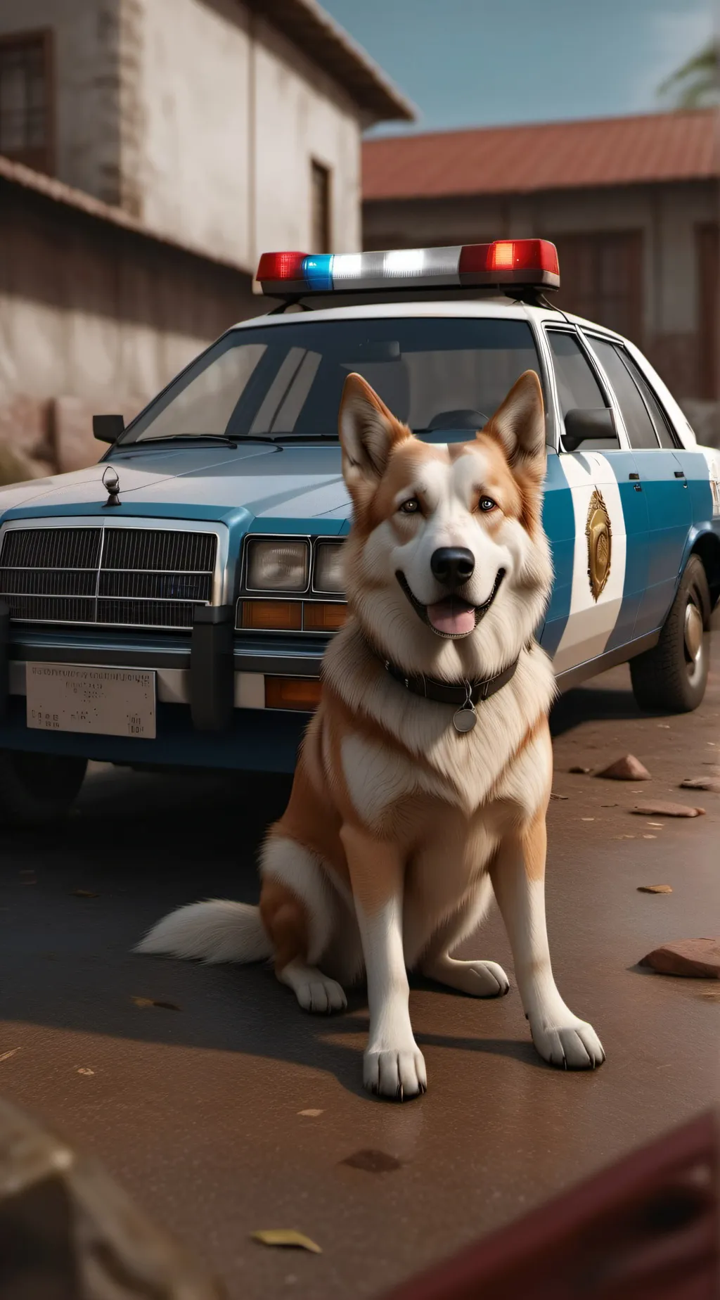 ai character: Police chase? background