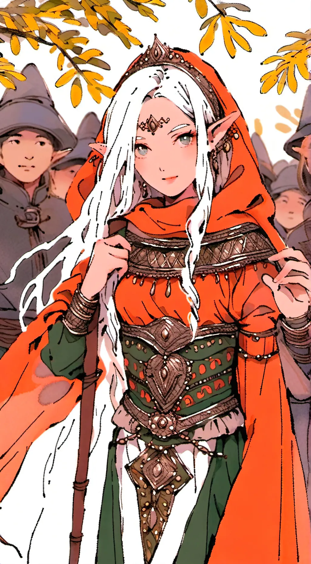 ai character: Aurora background