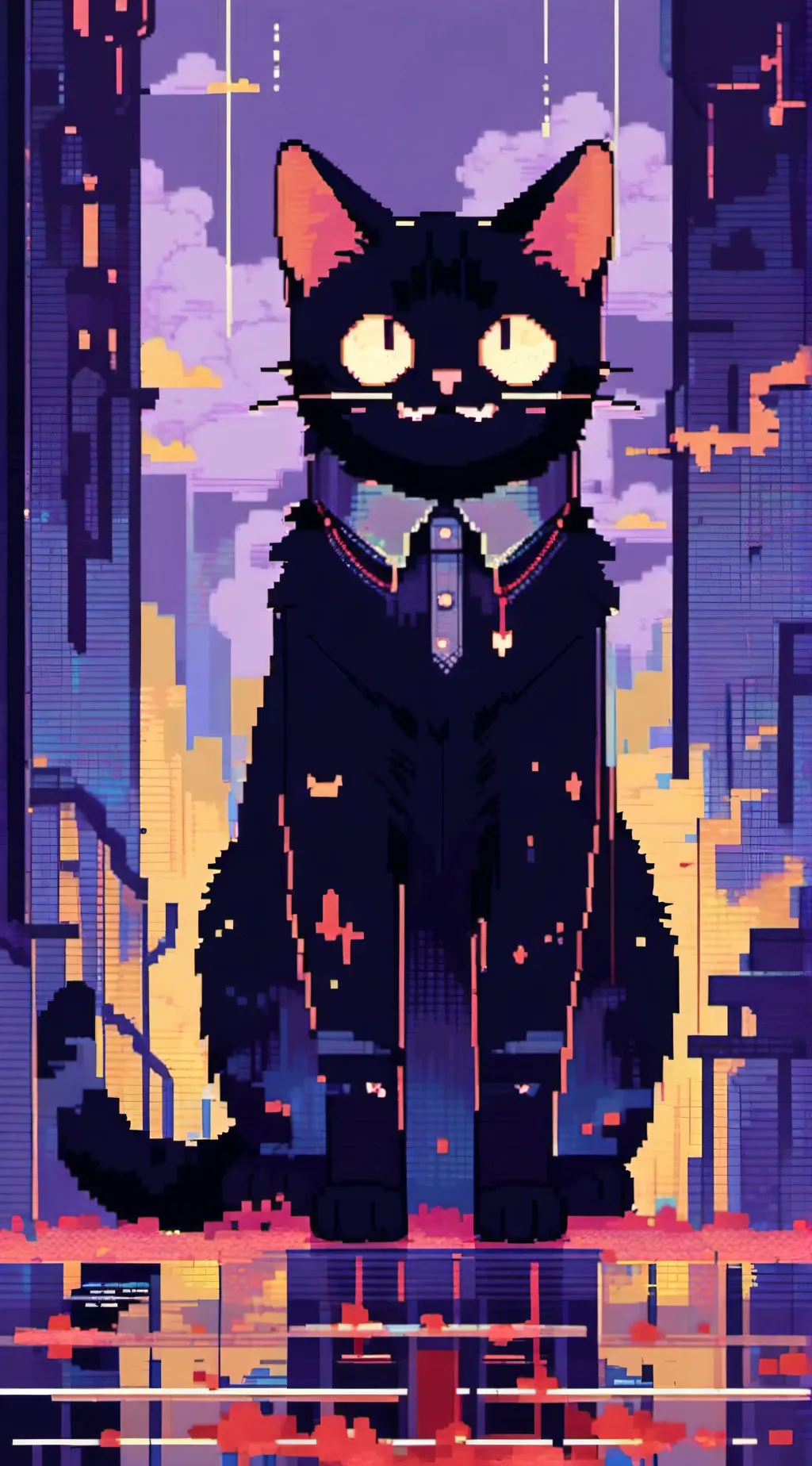 ai character: cartoon cat background