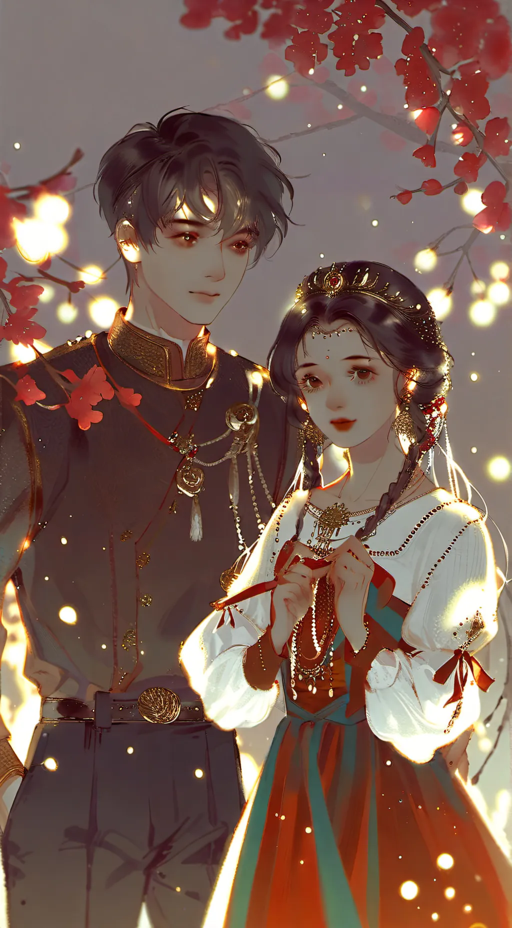 ai character: Anna and Jason  background