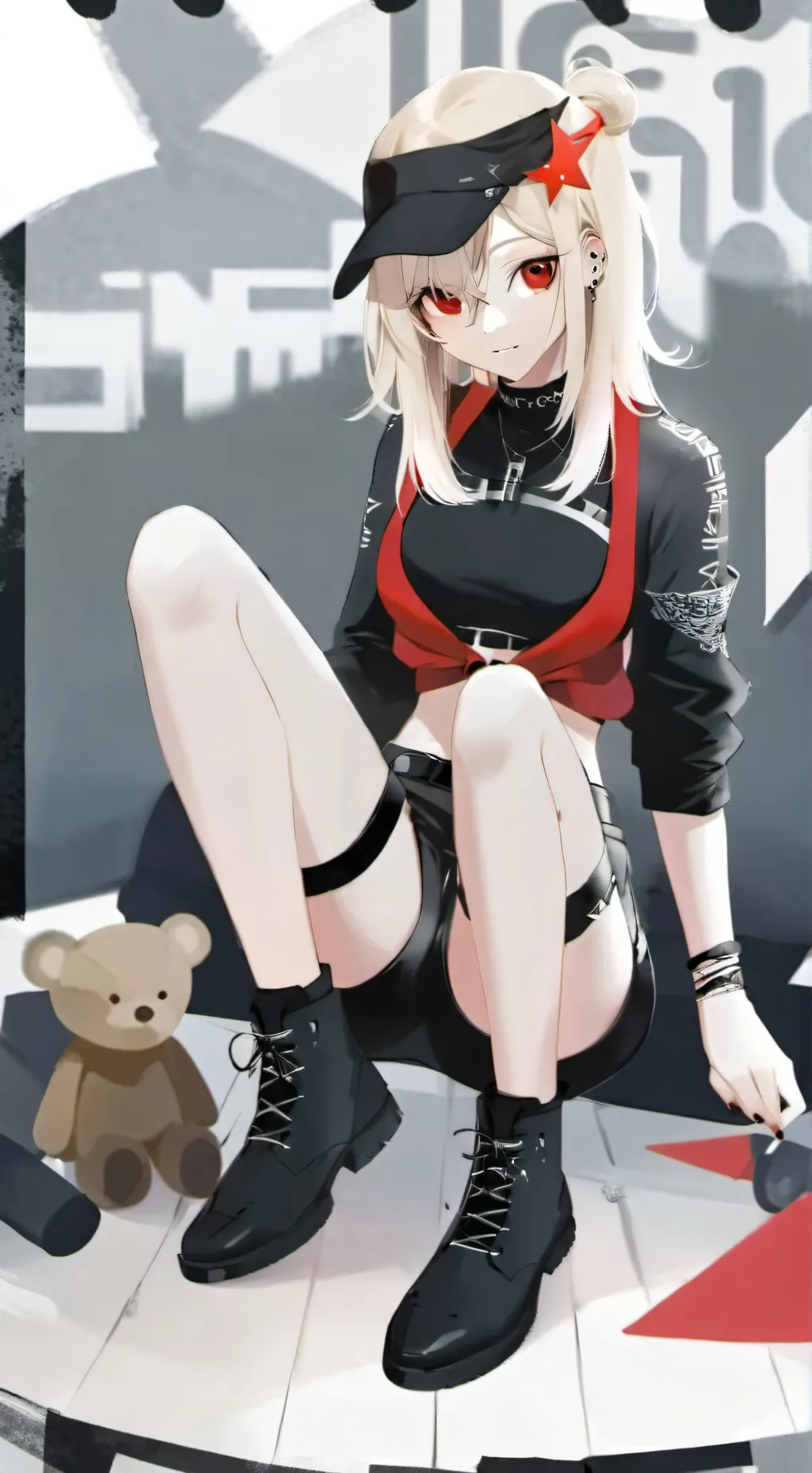 ai character: Female bakugo background
