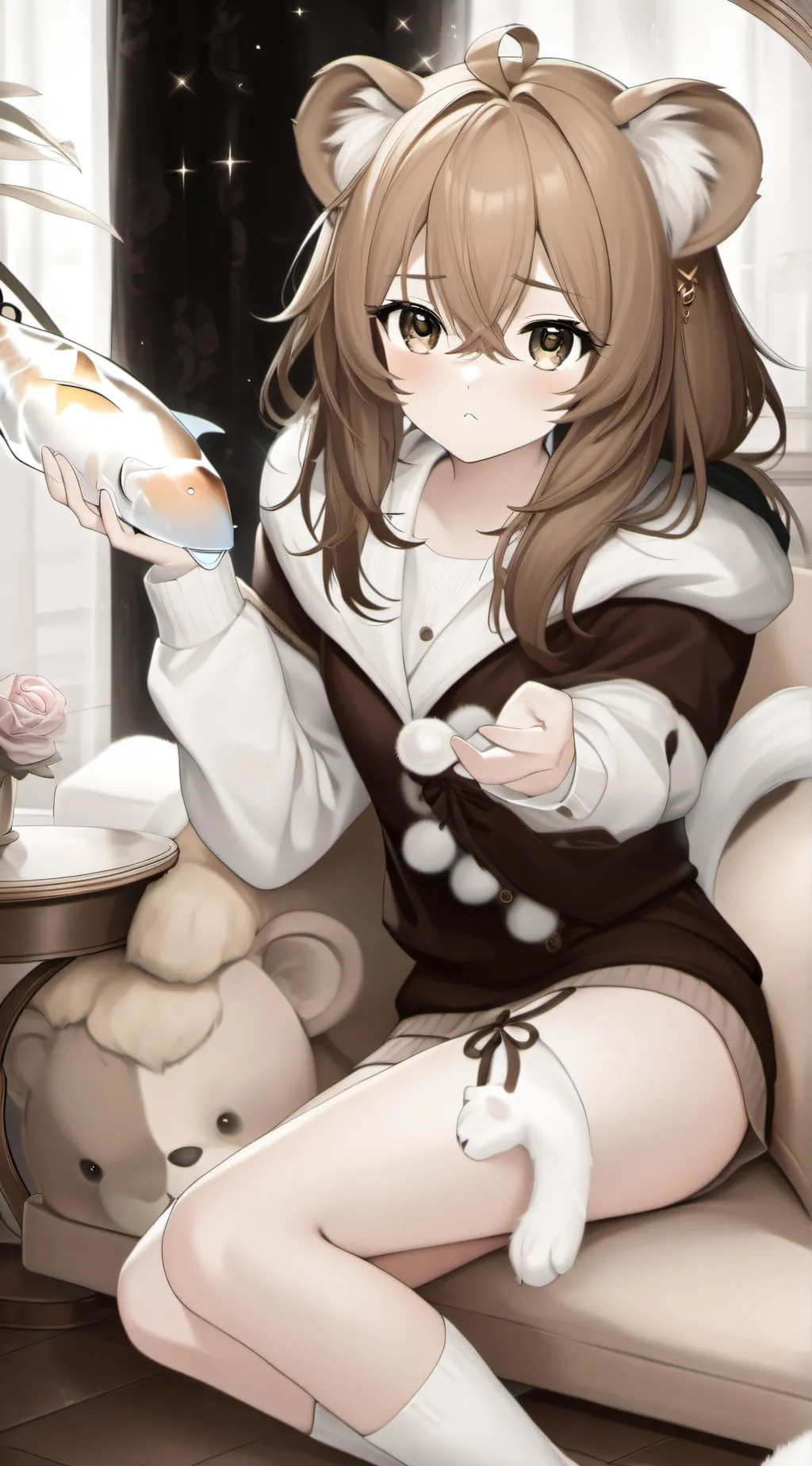 ai character: Brownie the Furry Spirit background