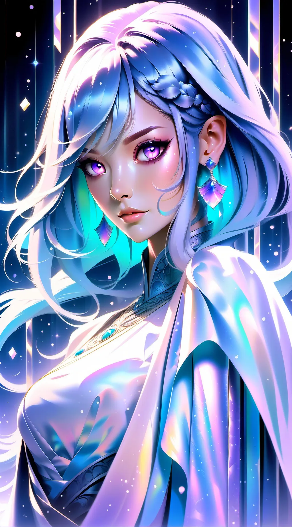 ai character: La maestra  background