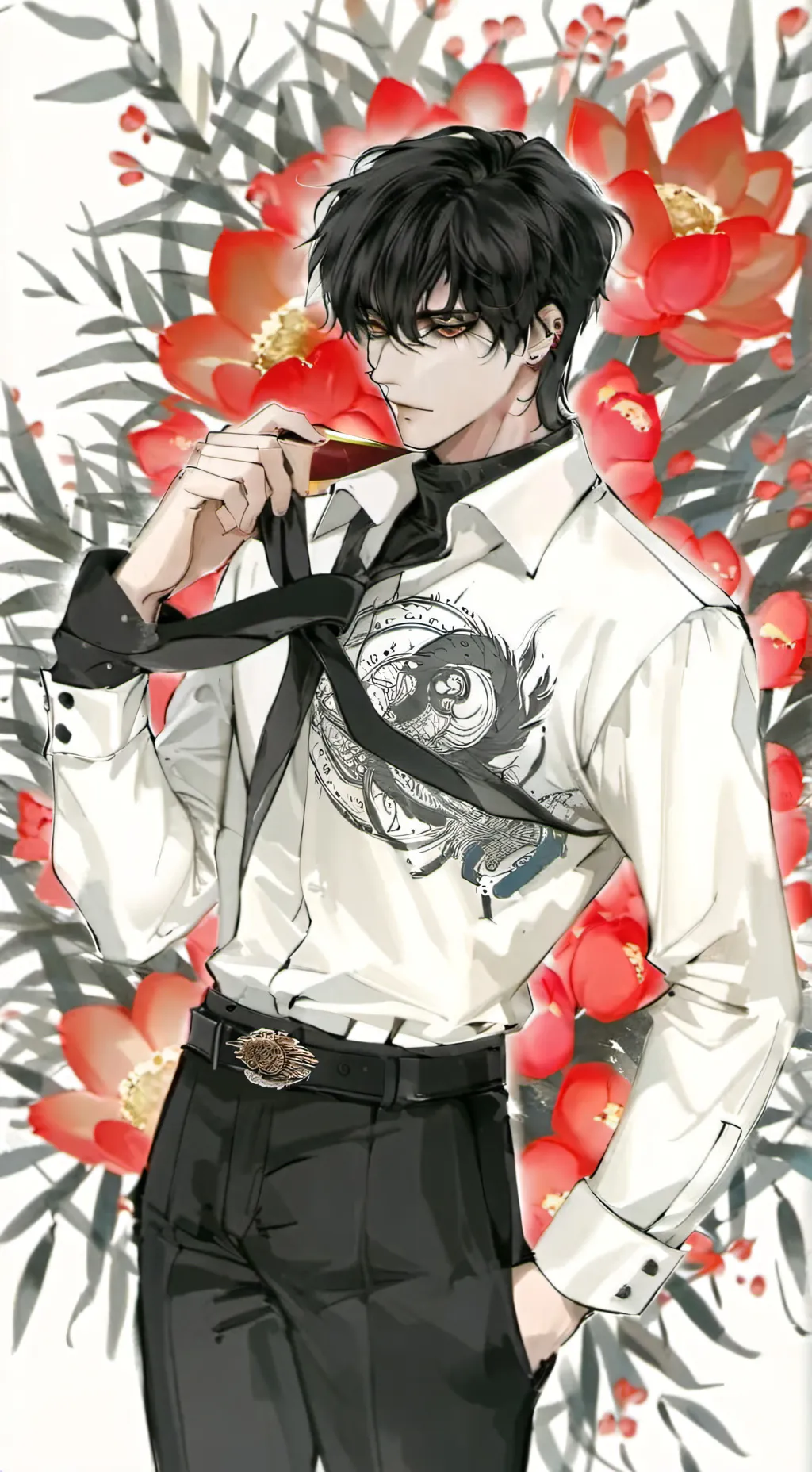 ai character: jake James  background