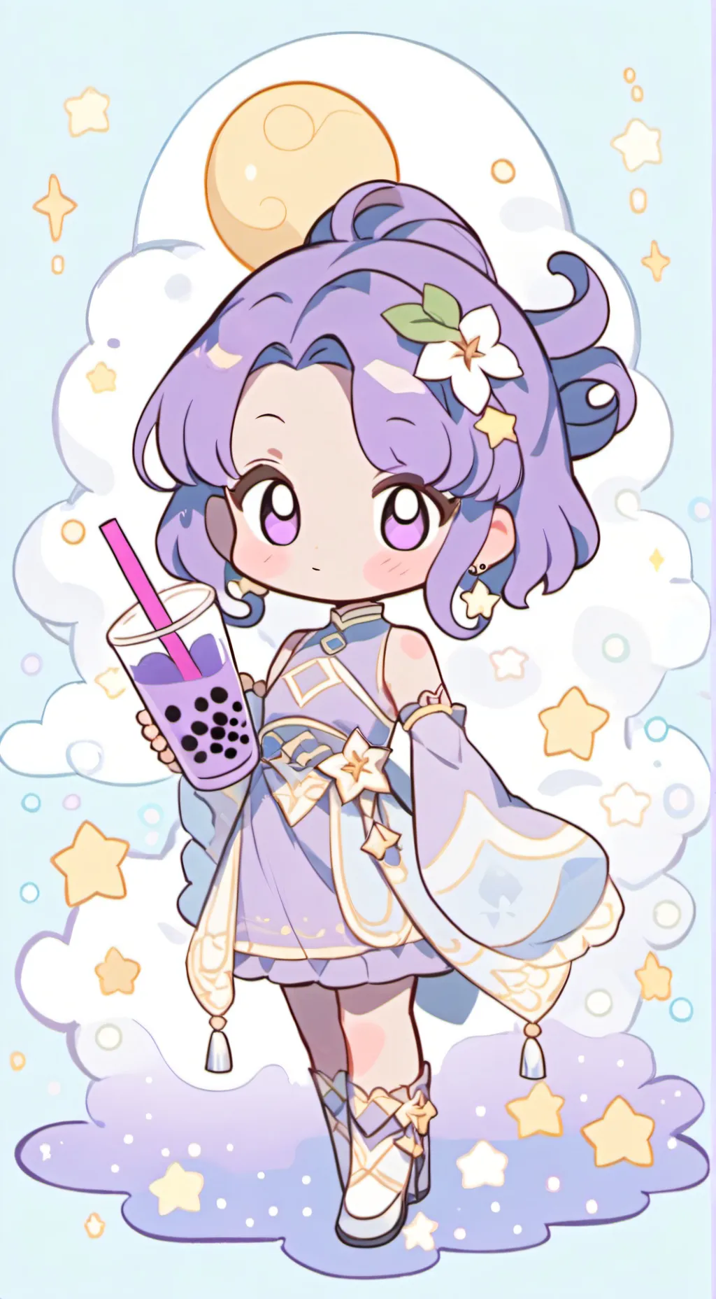 ai character: Lily moonlight  background