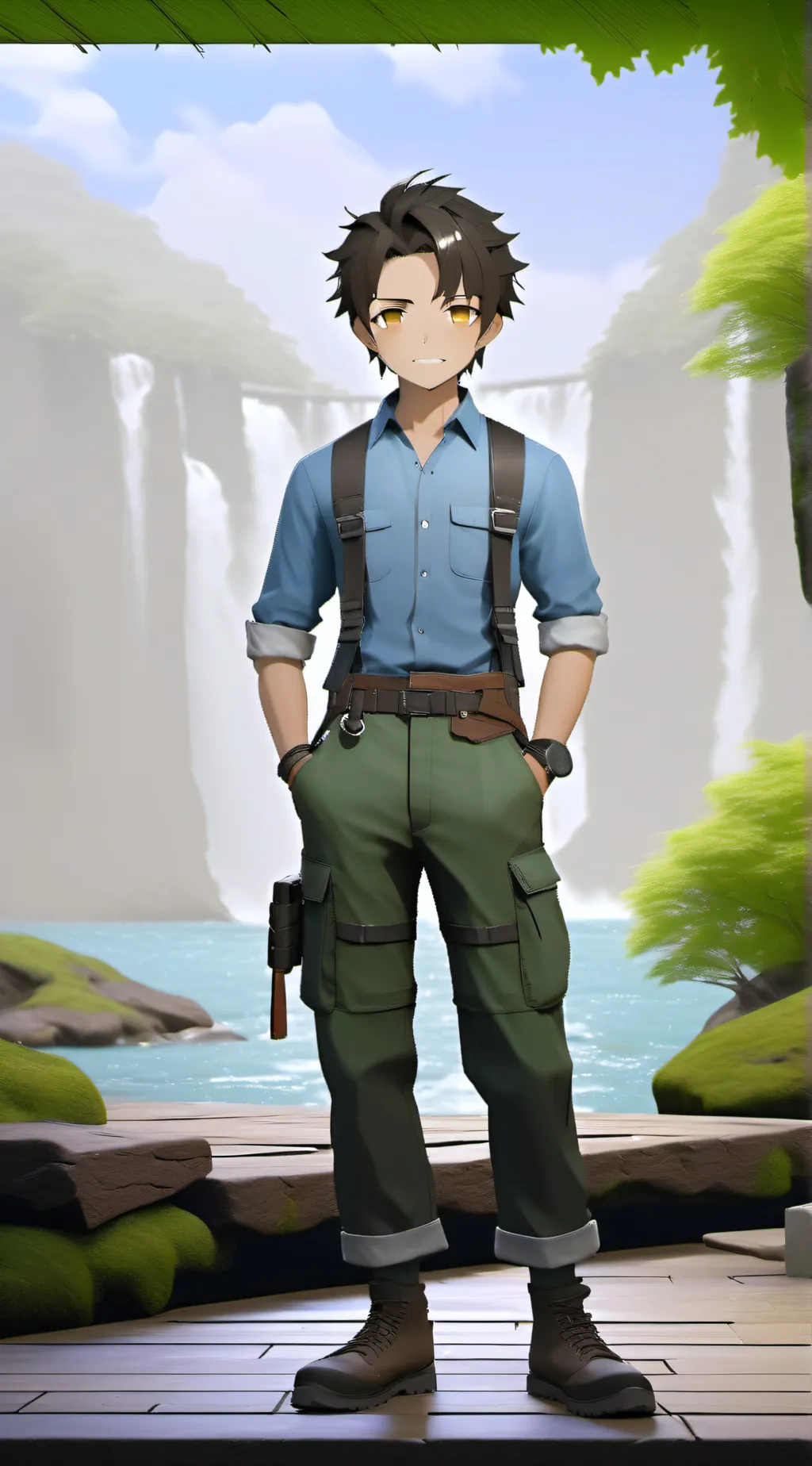 ai character: Mark background