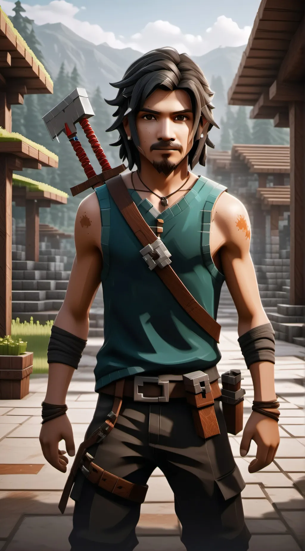 ai character: scary mc background