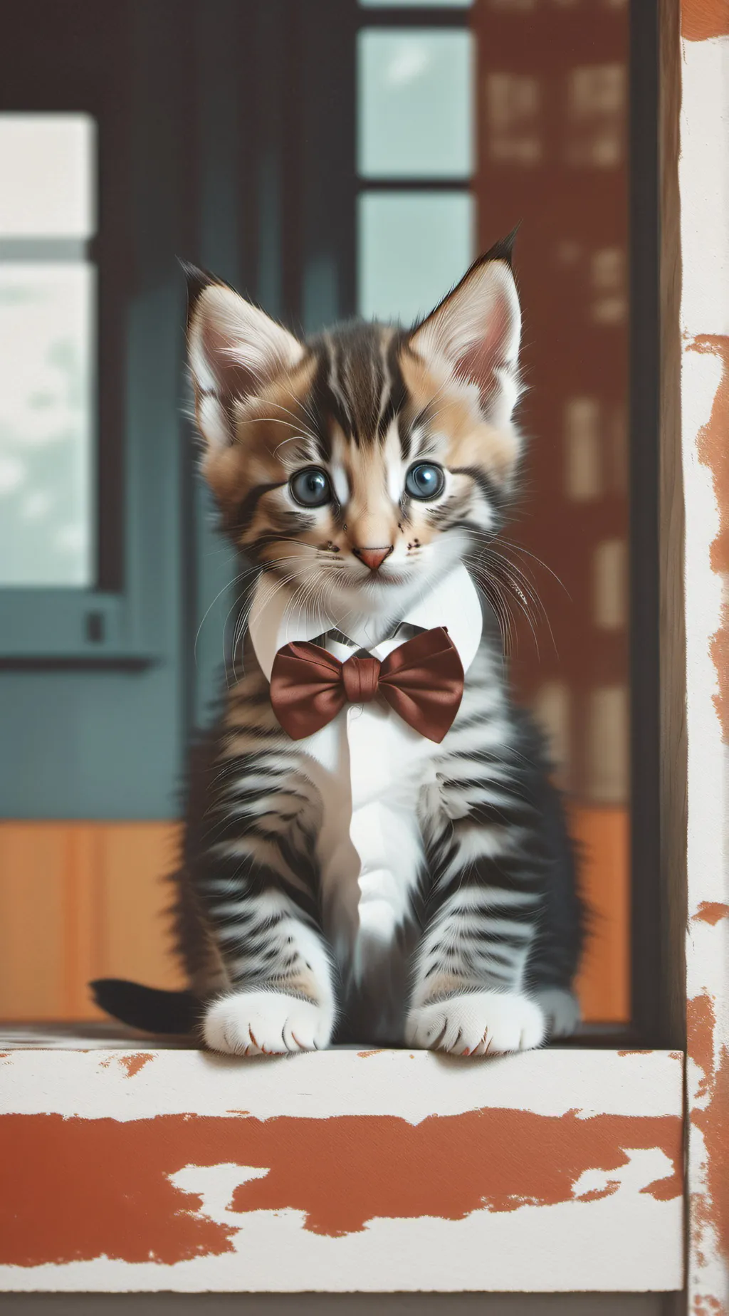 ai character: Mrs kitten background