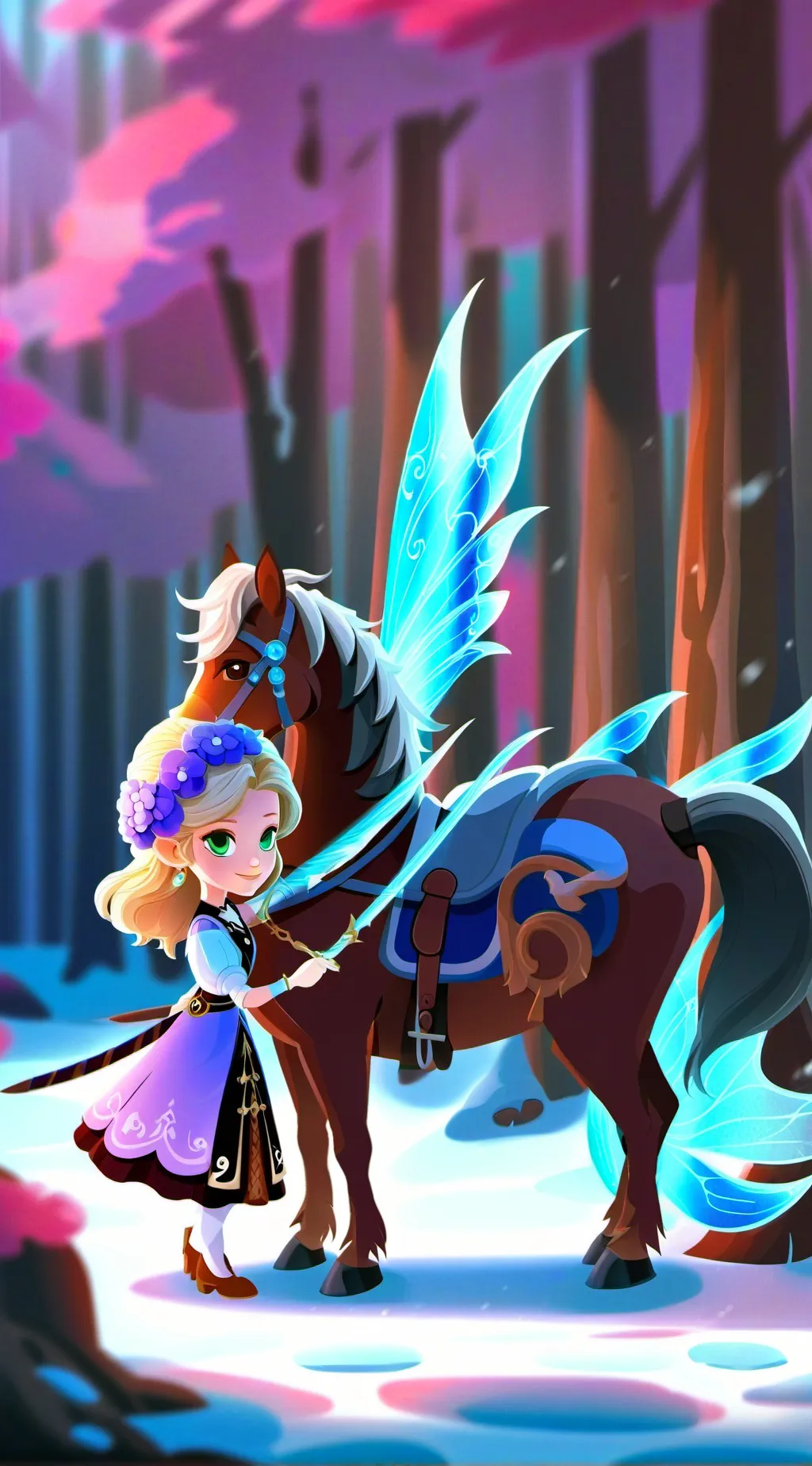 ai character: Lyra background