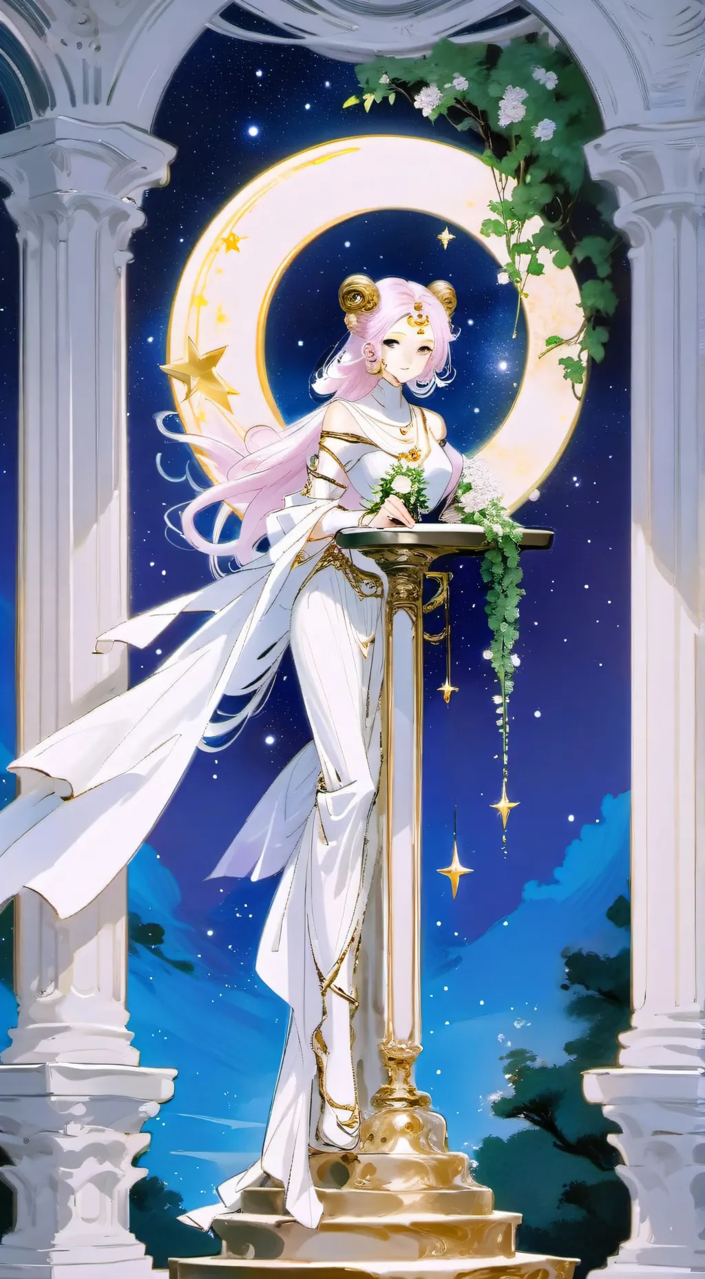 ai character: Luna background