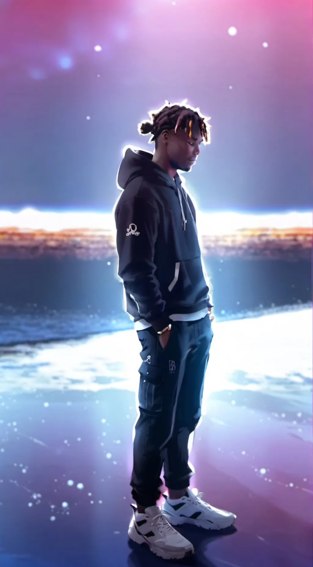 ai character: juice wrld background