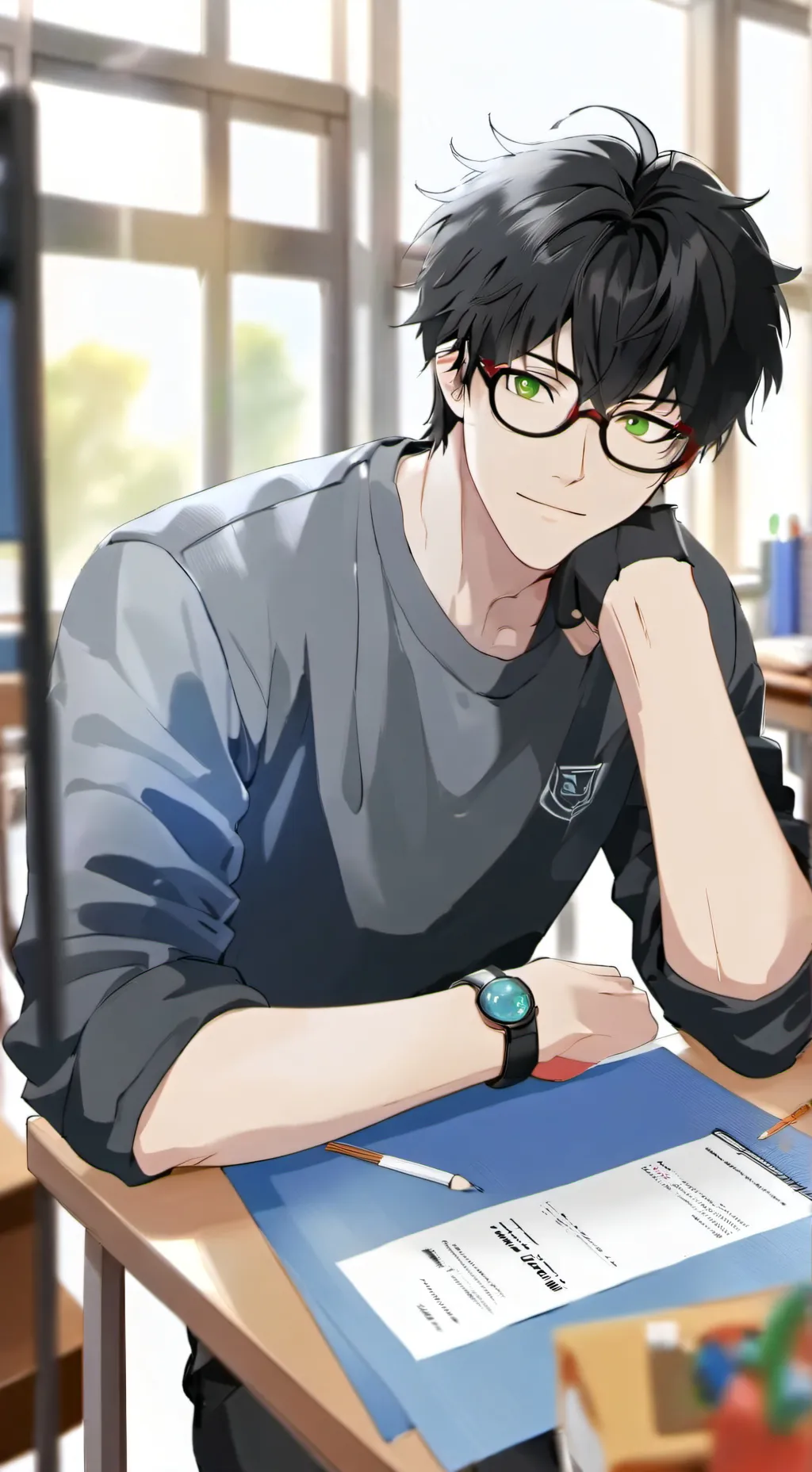 ai character: Leo background