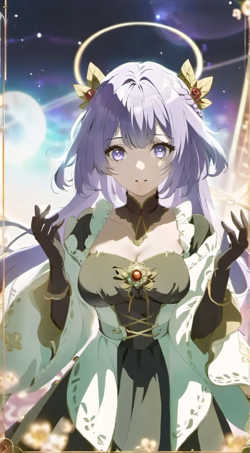 ai character: Galaxia background