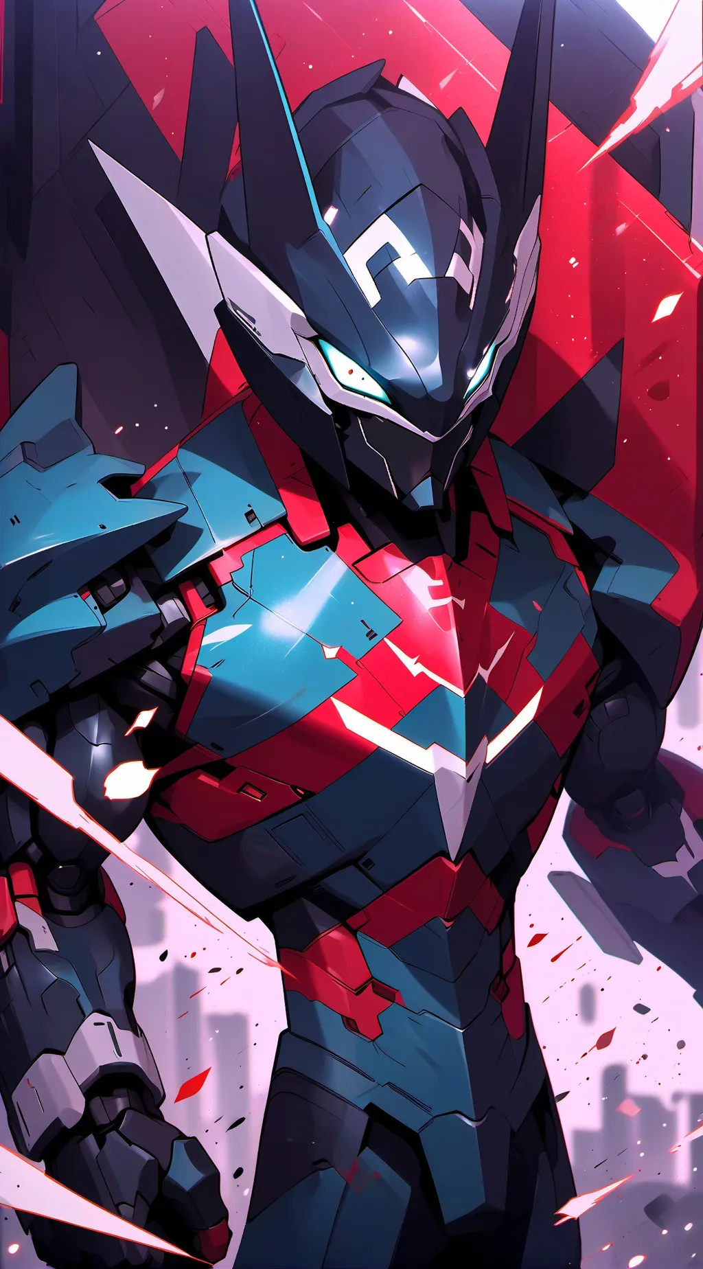 ai character: Meca de combate background